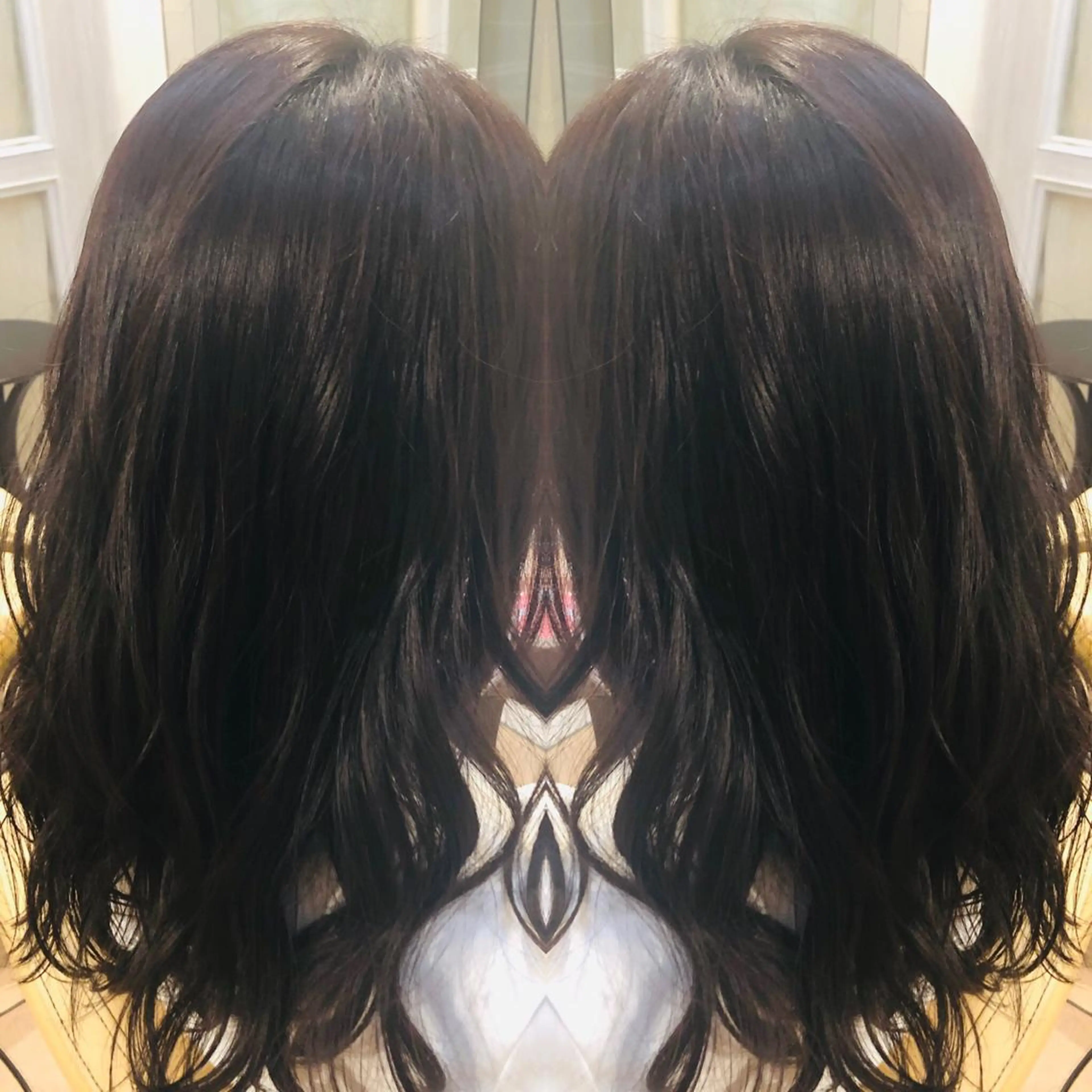 ロング パーマ 地毛風ストレート ⚡️下ノ村柊斗⚡️のヘアスタイル