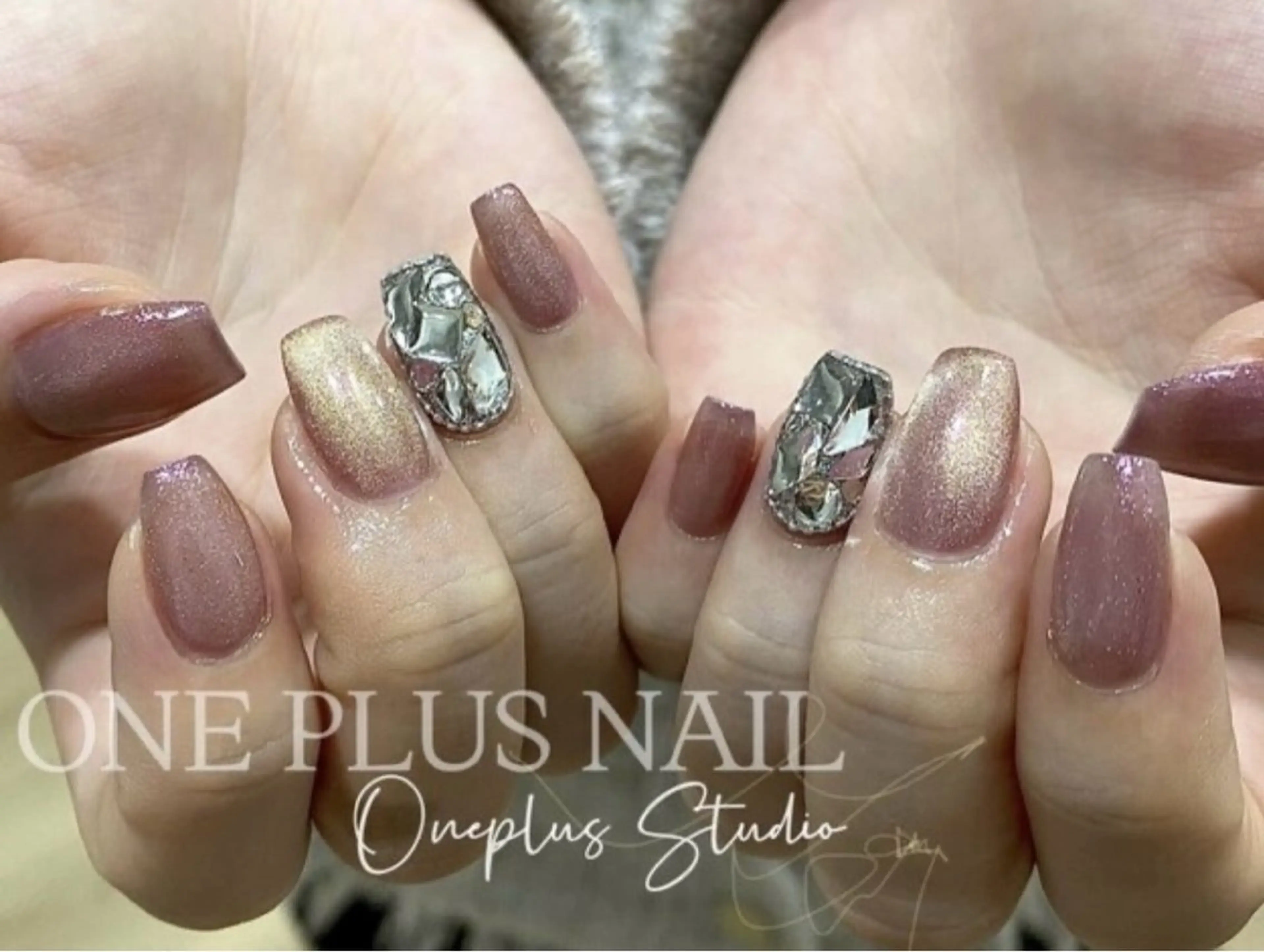 カラー ハンドネイル oneplus カカのネイルデザイン