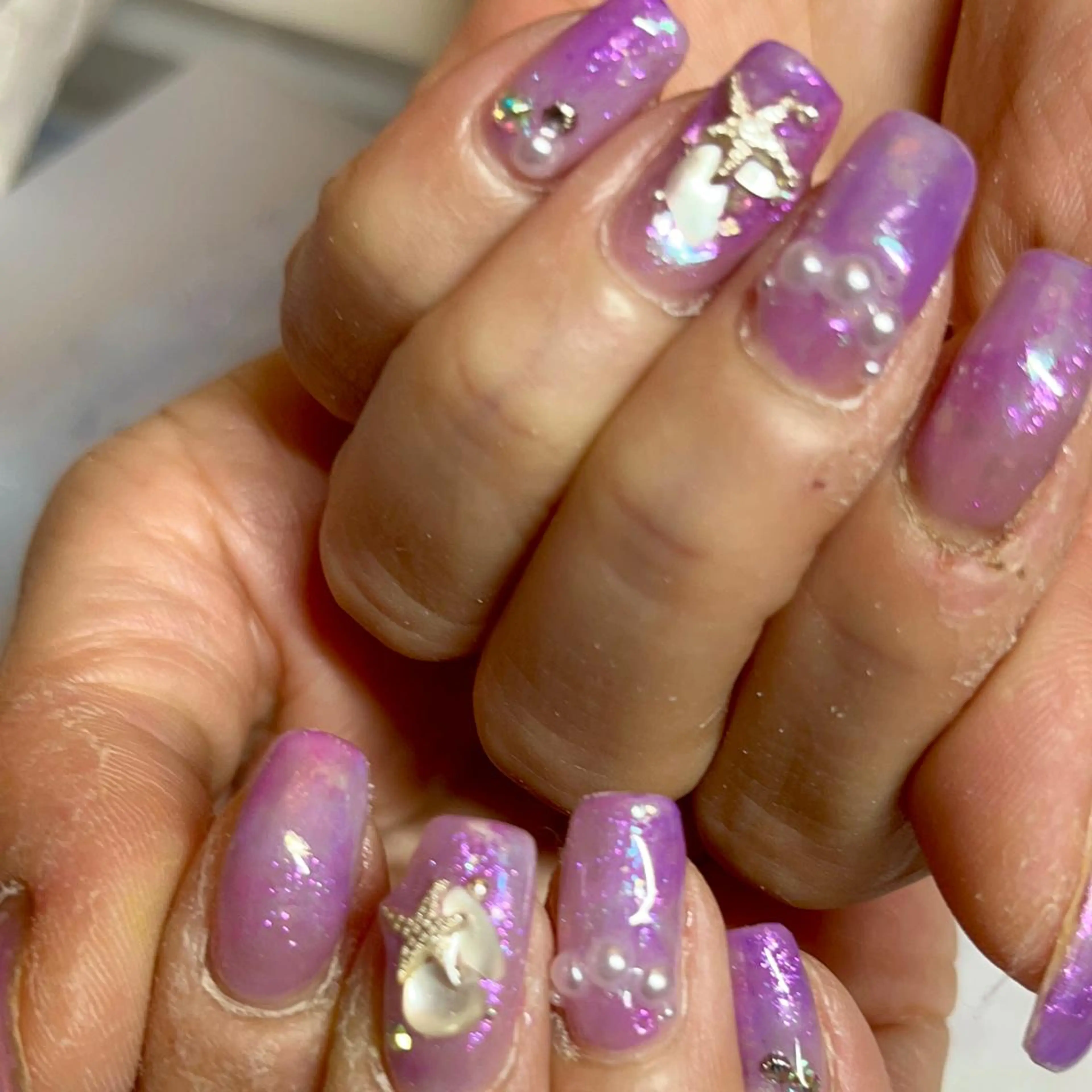 セミロング ネイル MKY salonのネイルデザイン