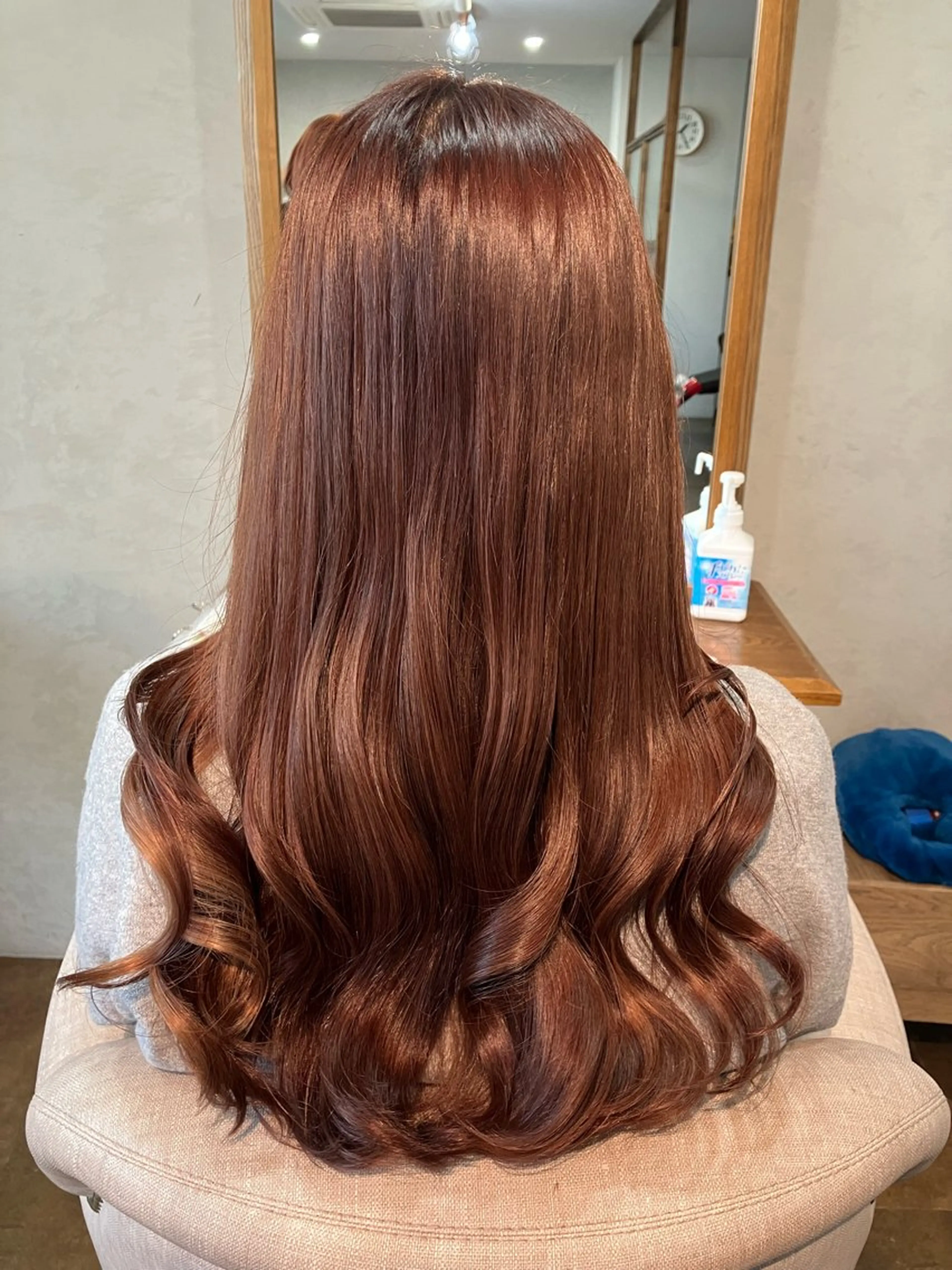 ロング カラー ブラウンカラー 透明感カラー ピンクカラー ピンクブラウン Hair&Make Nahoのマツエク・マツパデザイン