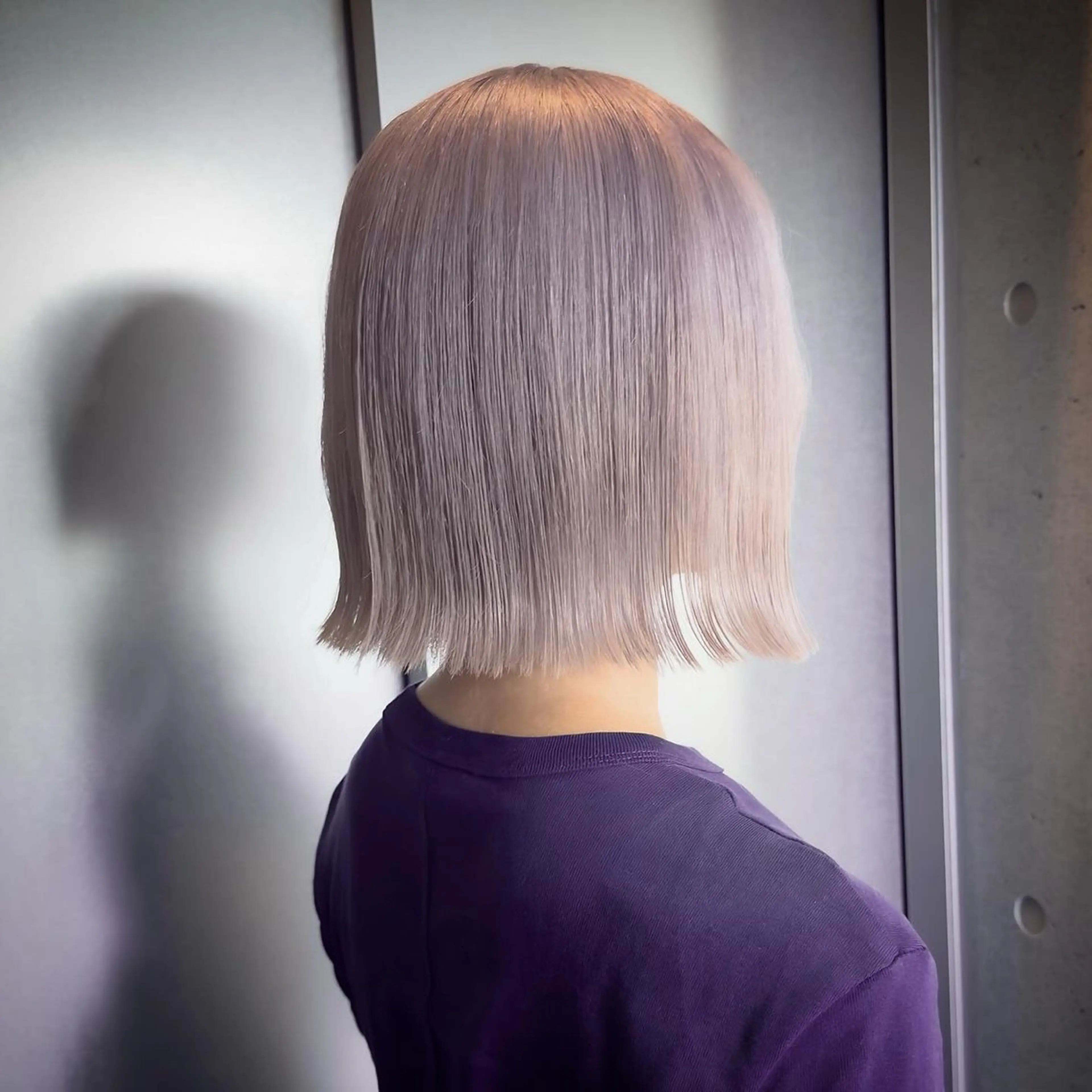 ショート カラー ラベンダーカラー カット ヘアカラー トリートメント 透明感/血色カラー/ 似合せレイヤー/ゆいのヘアスタイル