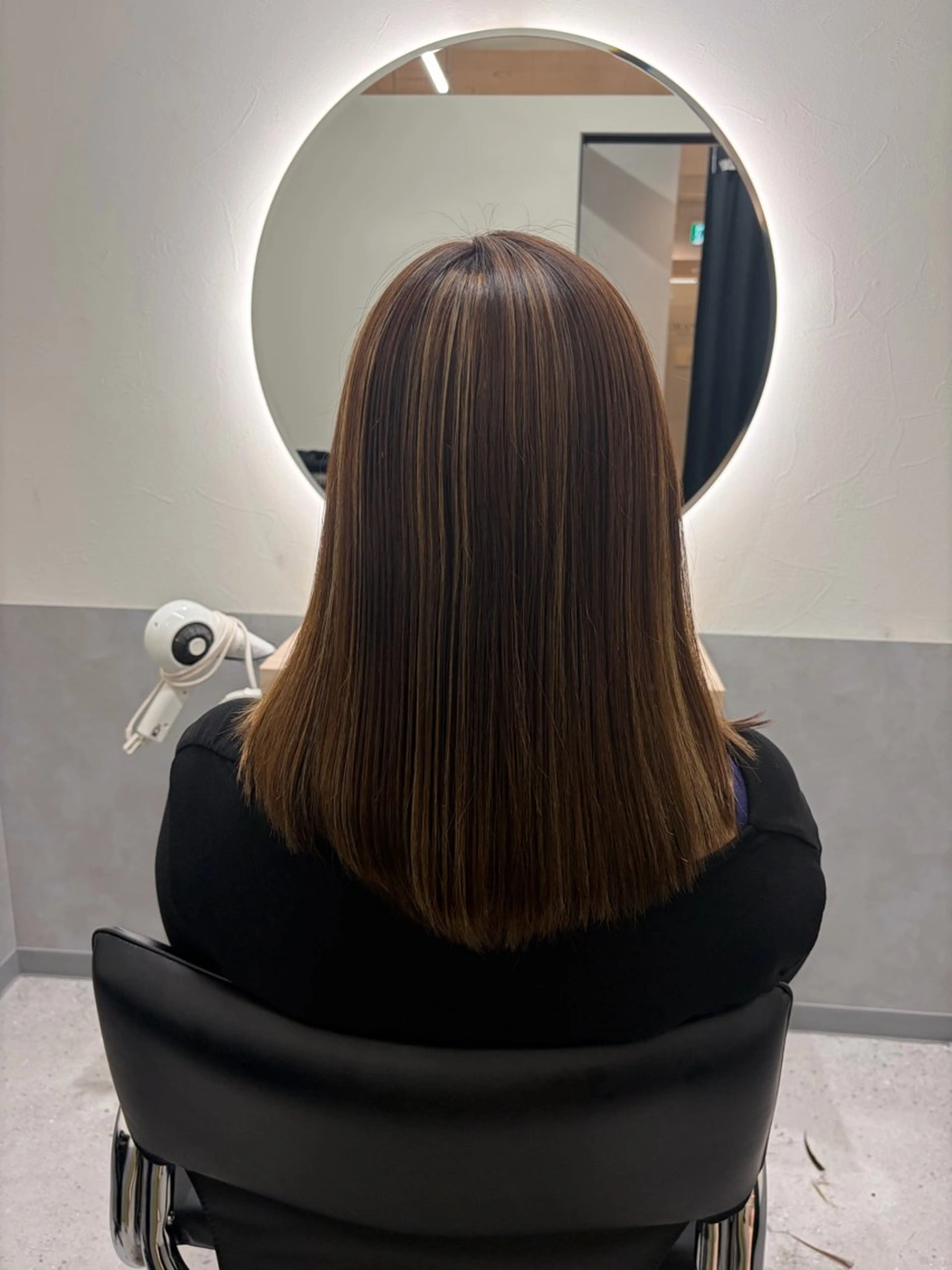 ミディアム カラー ハイライトカラー ハイライト 銀座/個室sh台 クラチ🌿のヘアスタイル