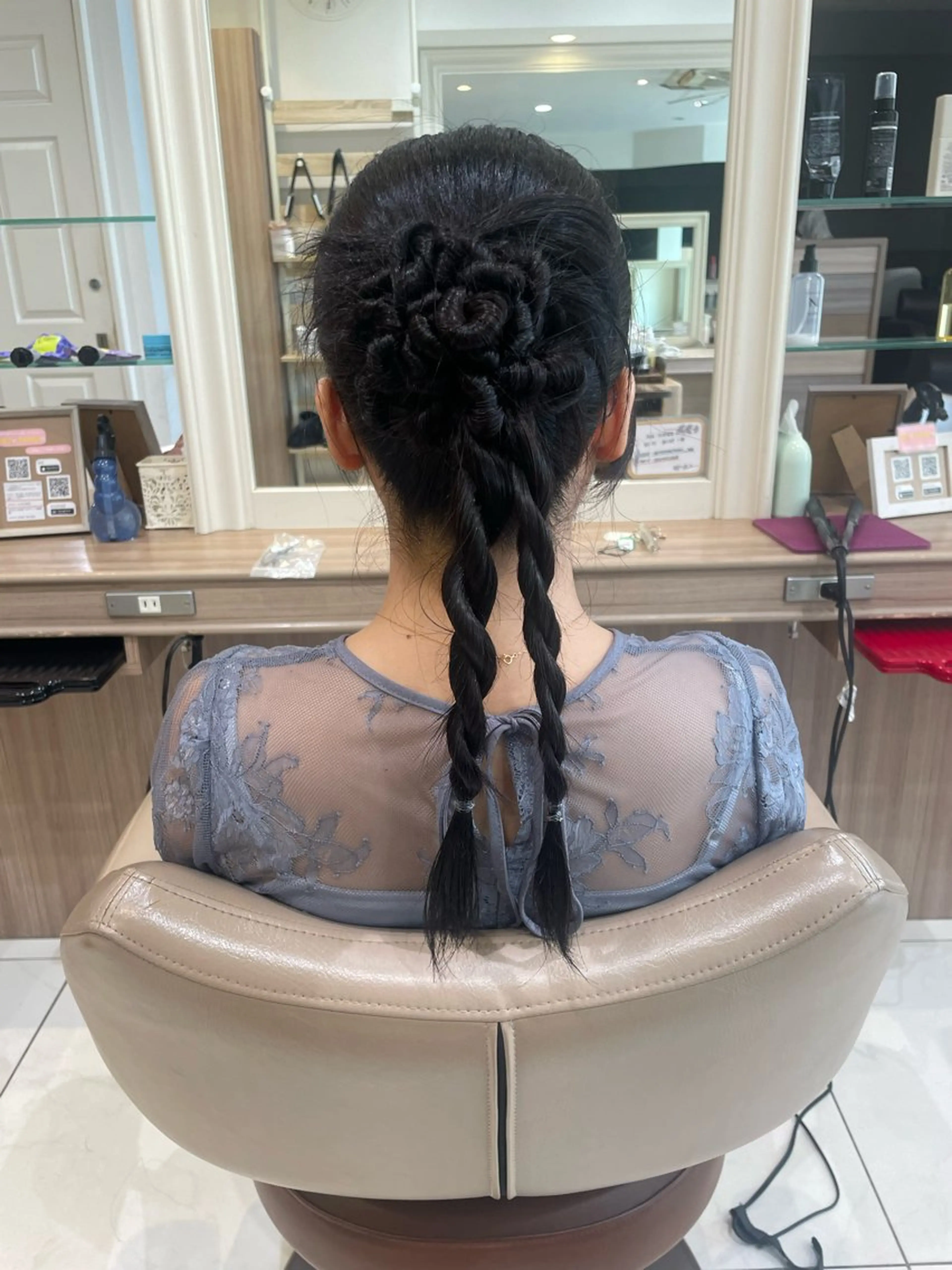 ロング ヘアアレンジ ヘアセット 韓国ヘアメイク🎀/ 縮毛矯正✨山本媛香のヘアスタイル