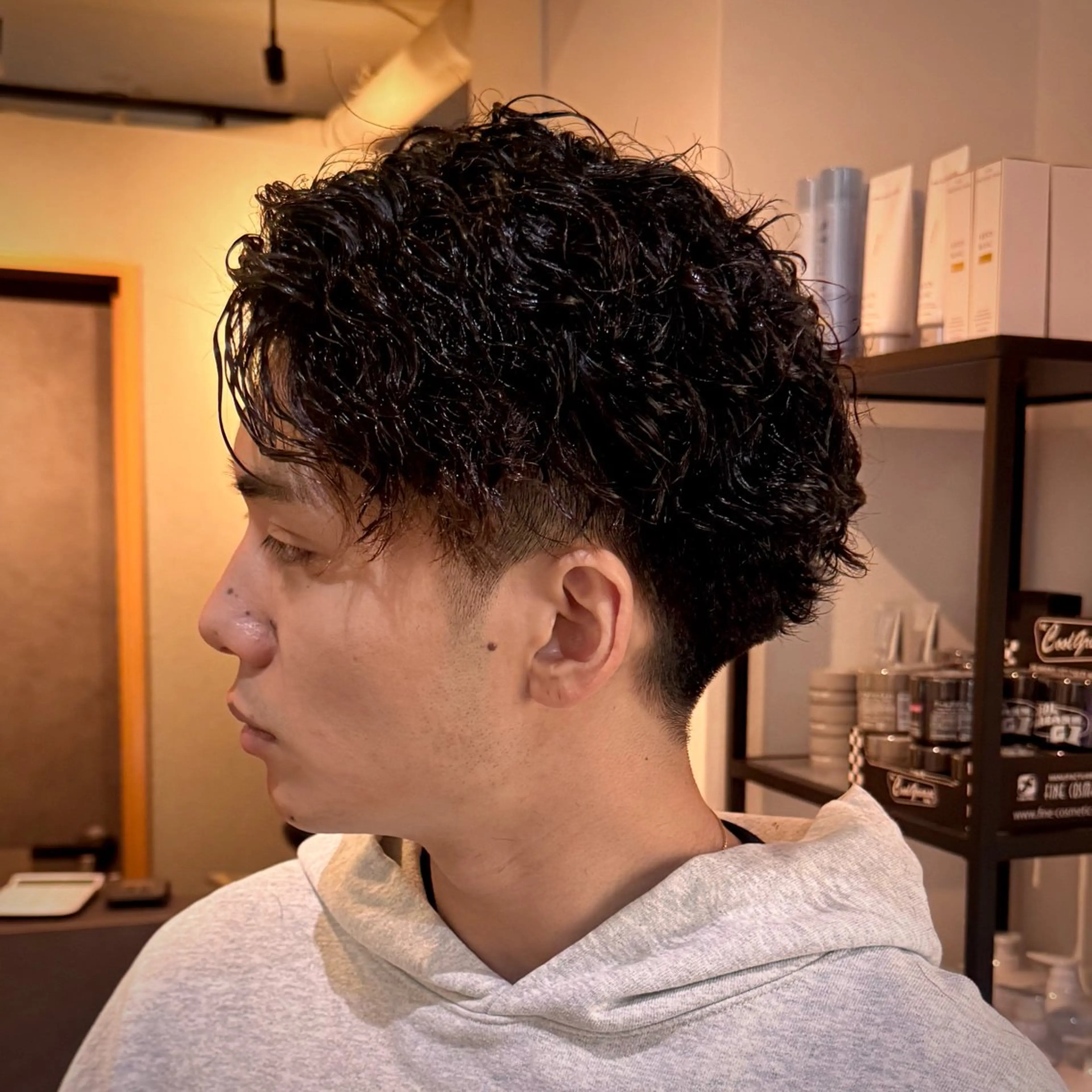 ショート パーマ メンズ メンズパーマ ツイストスパイラルパーマ ショートヘア スパイラルパーマ カット パーマ GLADMAN'S CUT CLUB 立川所属・立川メンズカット/ メンズパーマ💈三上のヘアスタイル