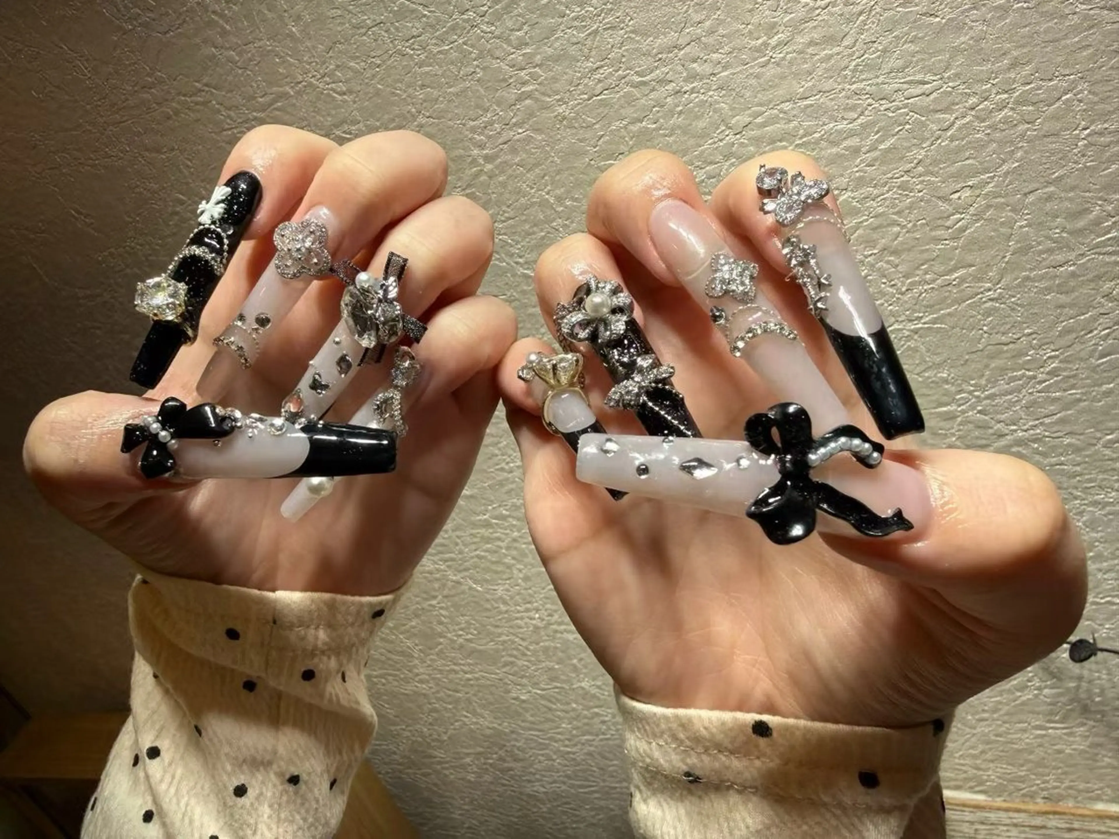 ネイル アートネイル フットネイル ジェルネイル ハート マグネットネイル Babarla Nailのネイルデザイン