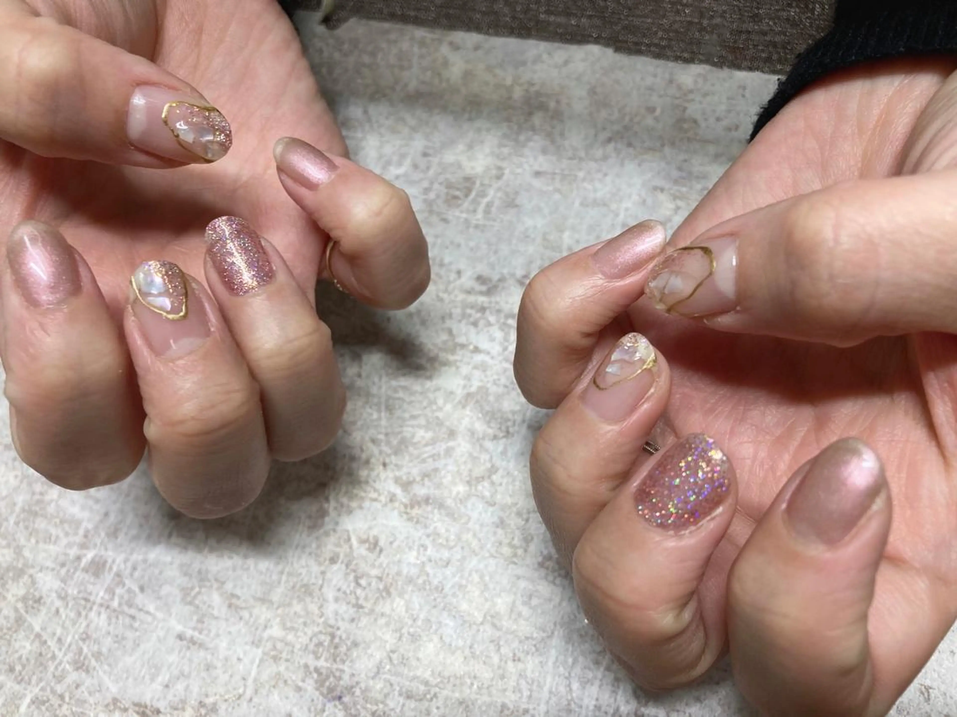 ネイル フットネイル ジェルネイル 韓国ネイル マグネットネイル ミラーネイル Mogu nail 二子玉川のネイルデザイン