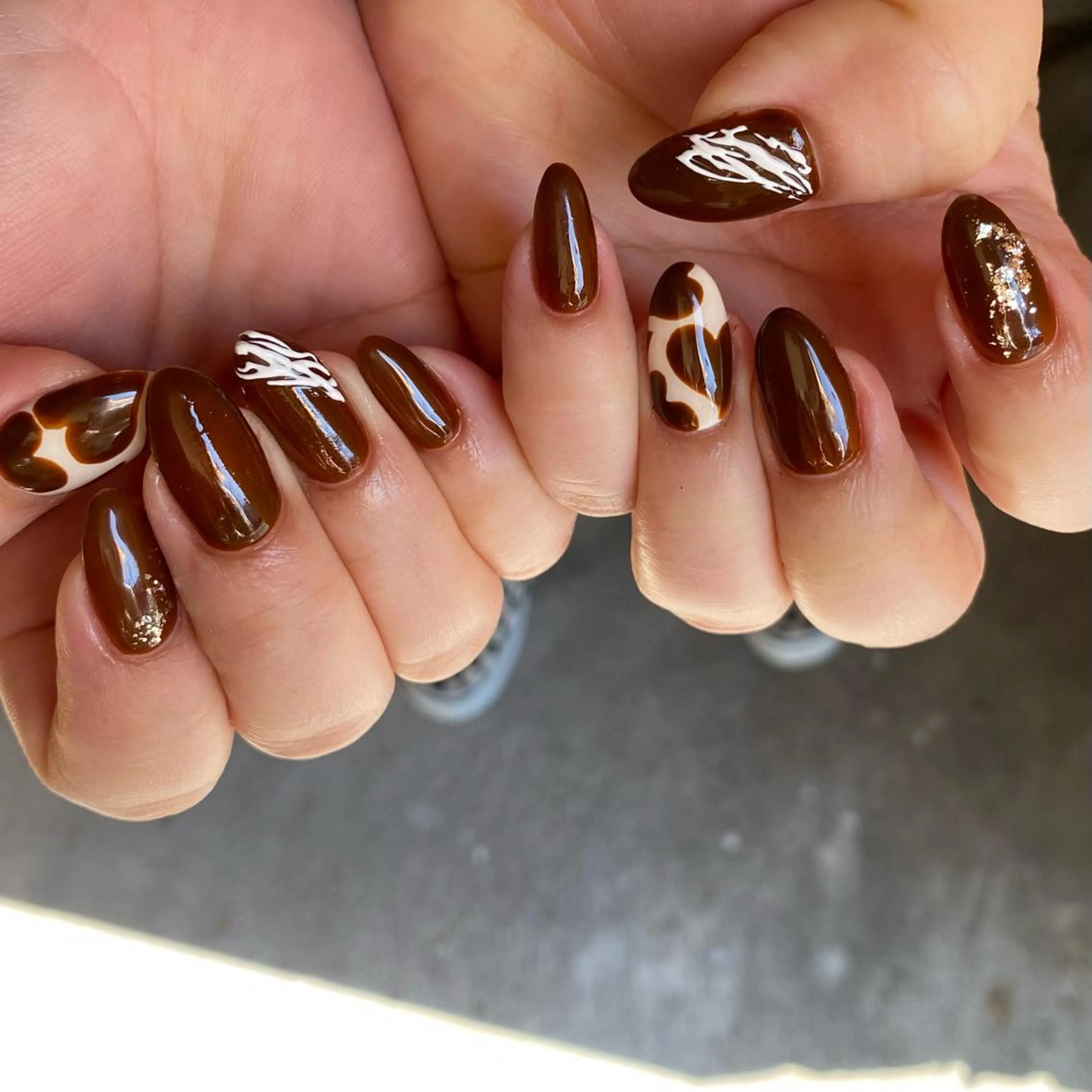 ネイル ハート バレンタイン ハンドネイル nail salon  ∞ mikanal ∞所属・nailsalon ∞ ﾐｶﾅﾙ ∞のネイルデザイン