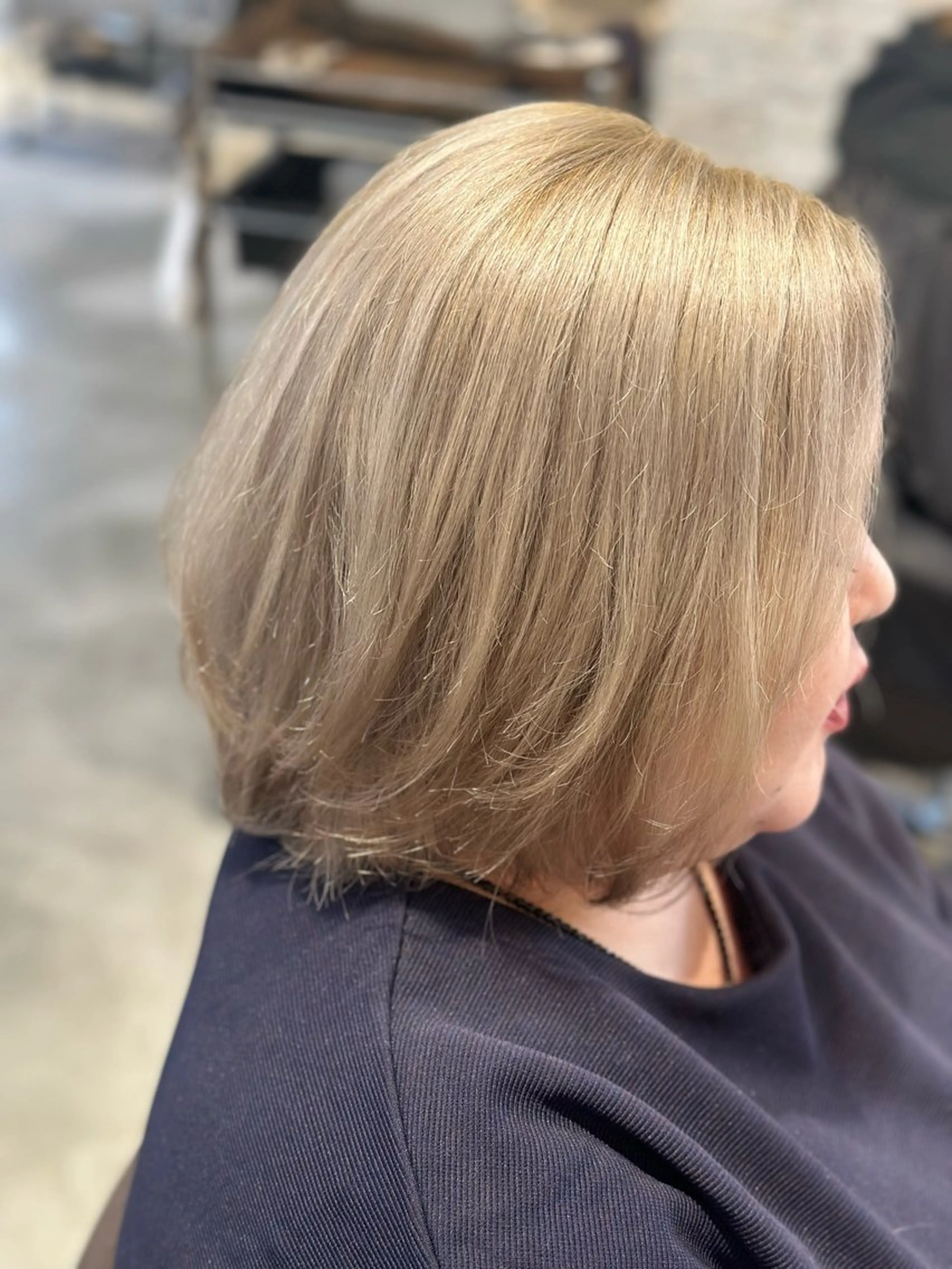 ミディアム カラー ベージュカラー ホワイトベージュ 水戸/似合わせカット /Rukaのヘアスタイル