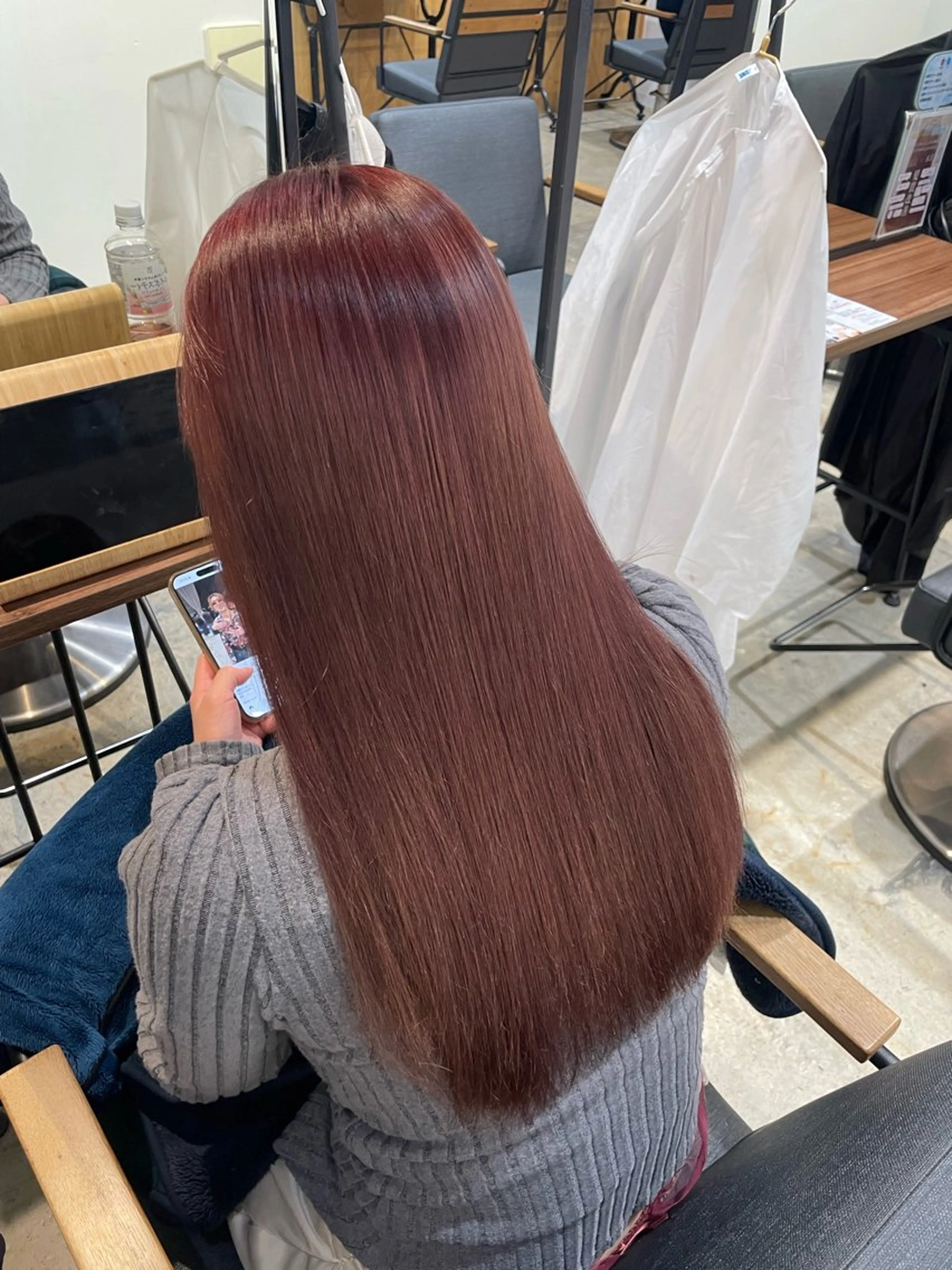 ロング ヘアカラー カラーモデル🎨✨ 長與夕夏のヘアスタイル