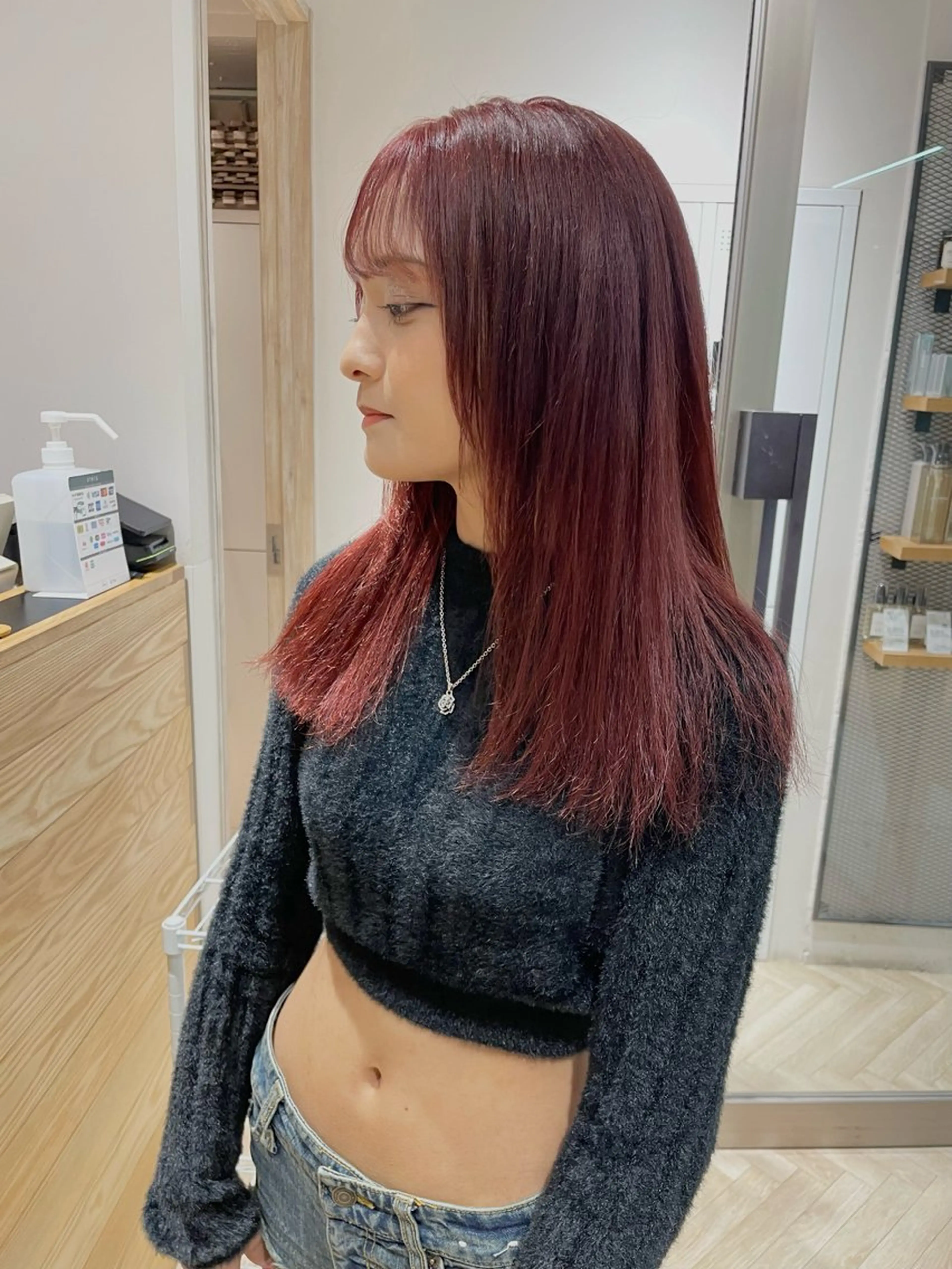 セミロング カラー ヘアアレンジ ブリーチ ケアブリーチ ハイトーンカラー 眉毛アイブロウ&まつ毛パーマiena渋谷/パリジェンヌ/眉毛まつげパーマ/眉毛アイブロウ所属・iena渋谷 /ゆーこのマツエク・マツパデザイン