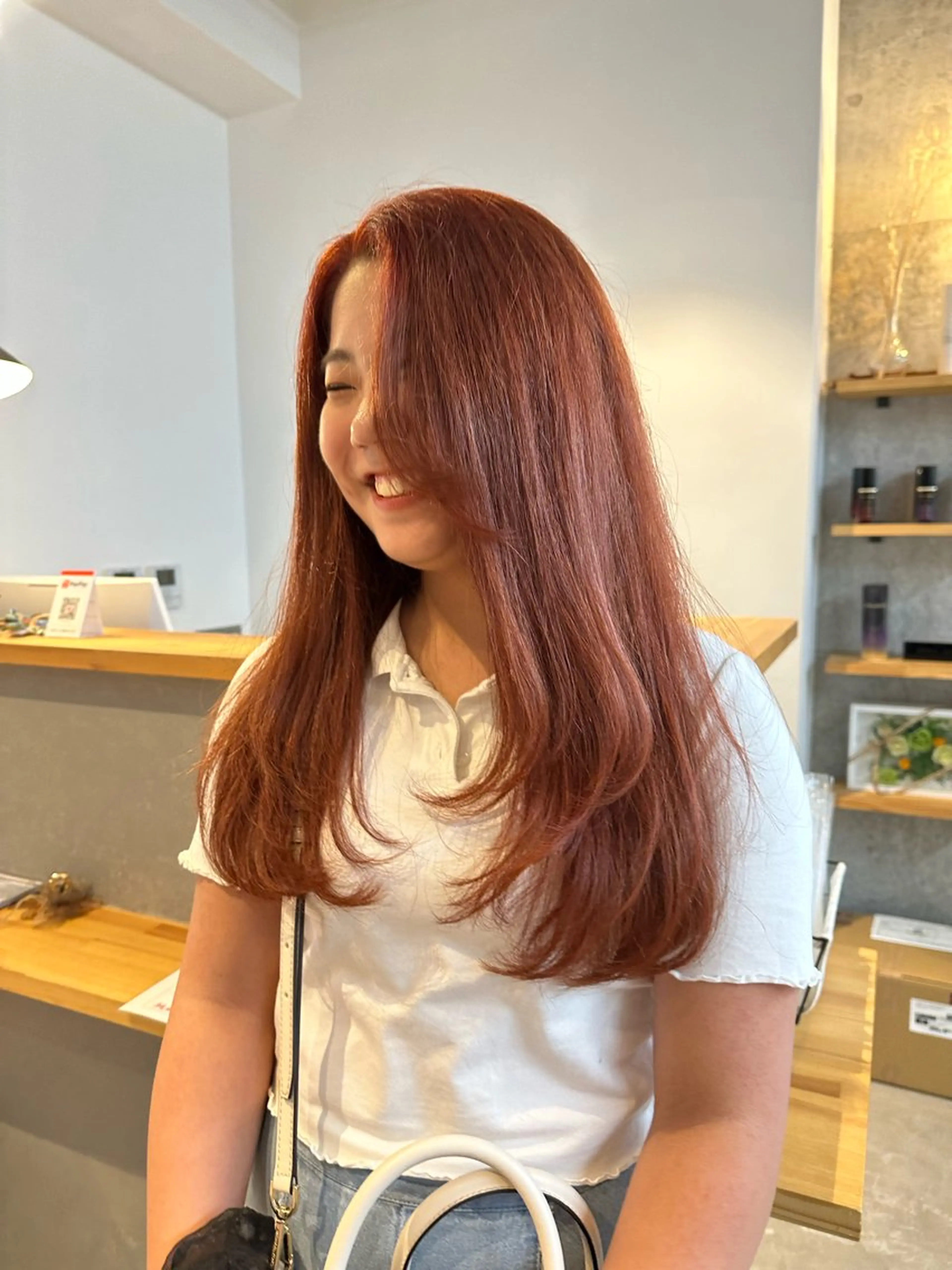 ロング カラー カット ヘアカラー トリートメント yuika .のヘアスタイル