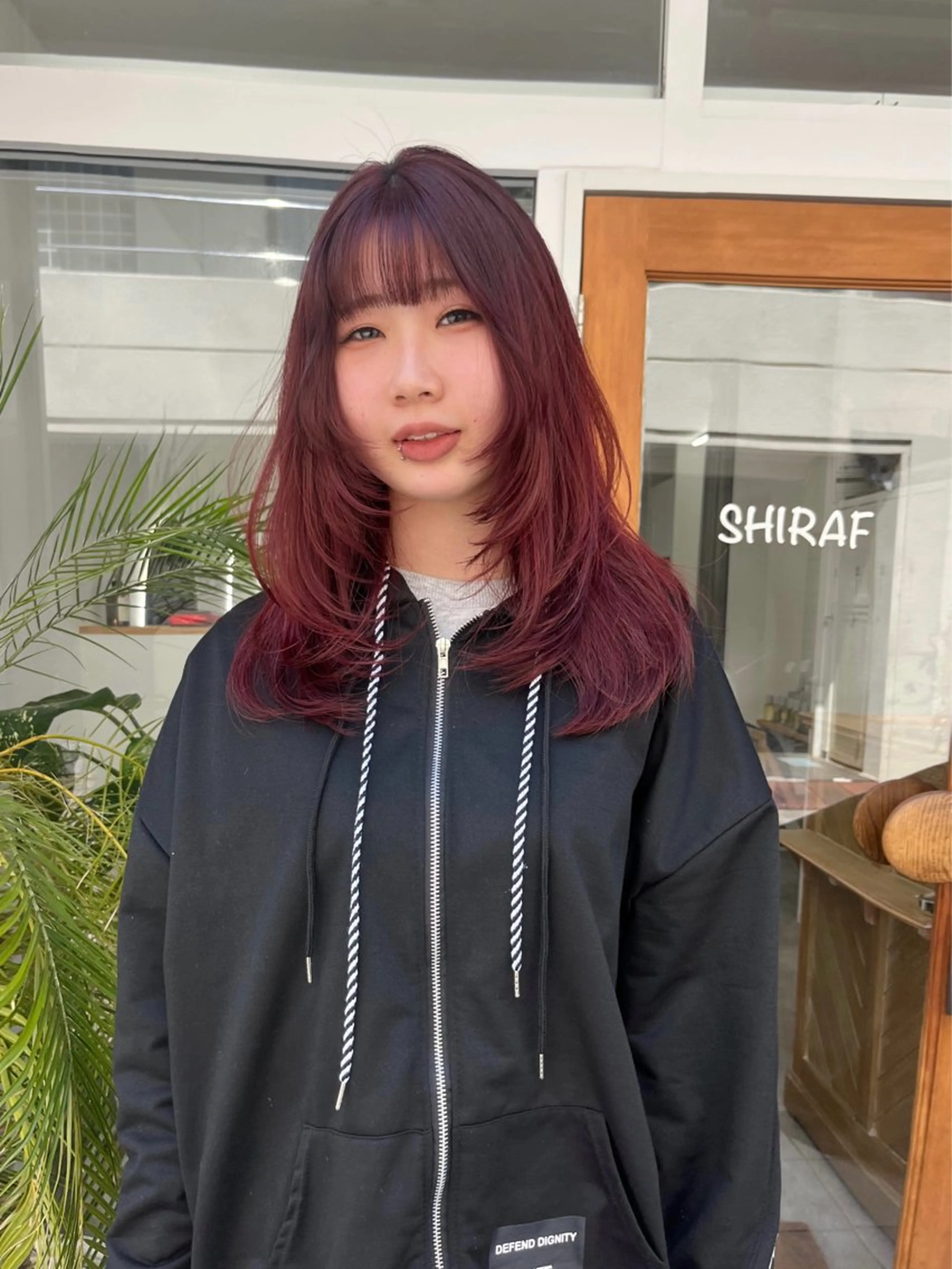 ロング カット ヘアカラー トリートメント ベージュ⟡˖ブリーチ ˖ ࣪⊹あずきのヘアスタイル