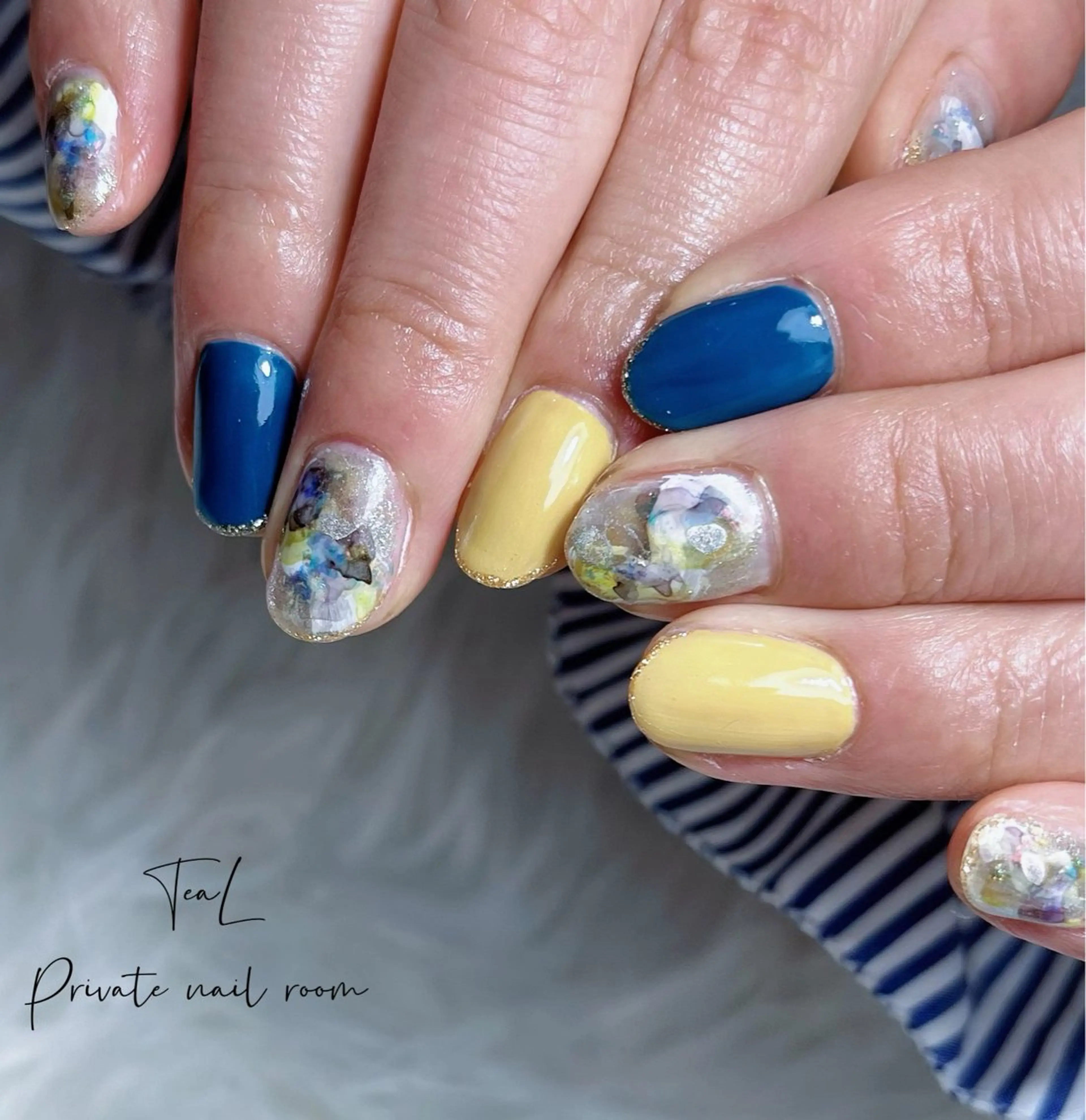 ネイル ジェルネイル ニュアンスネイル 春ネイル ハンドネイル TeaL nailのネイルデザイン