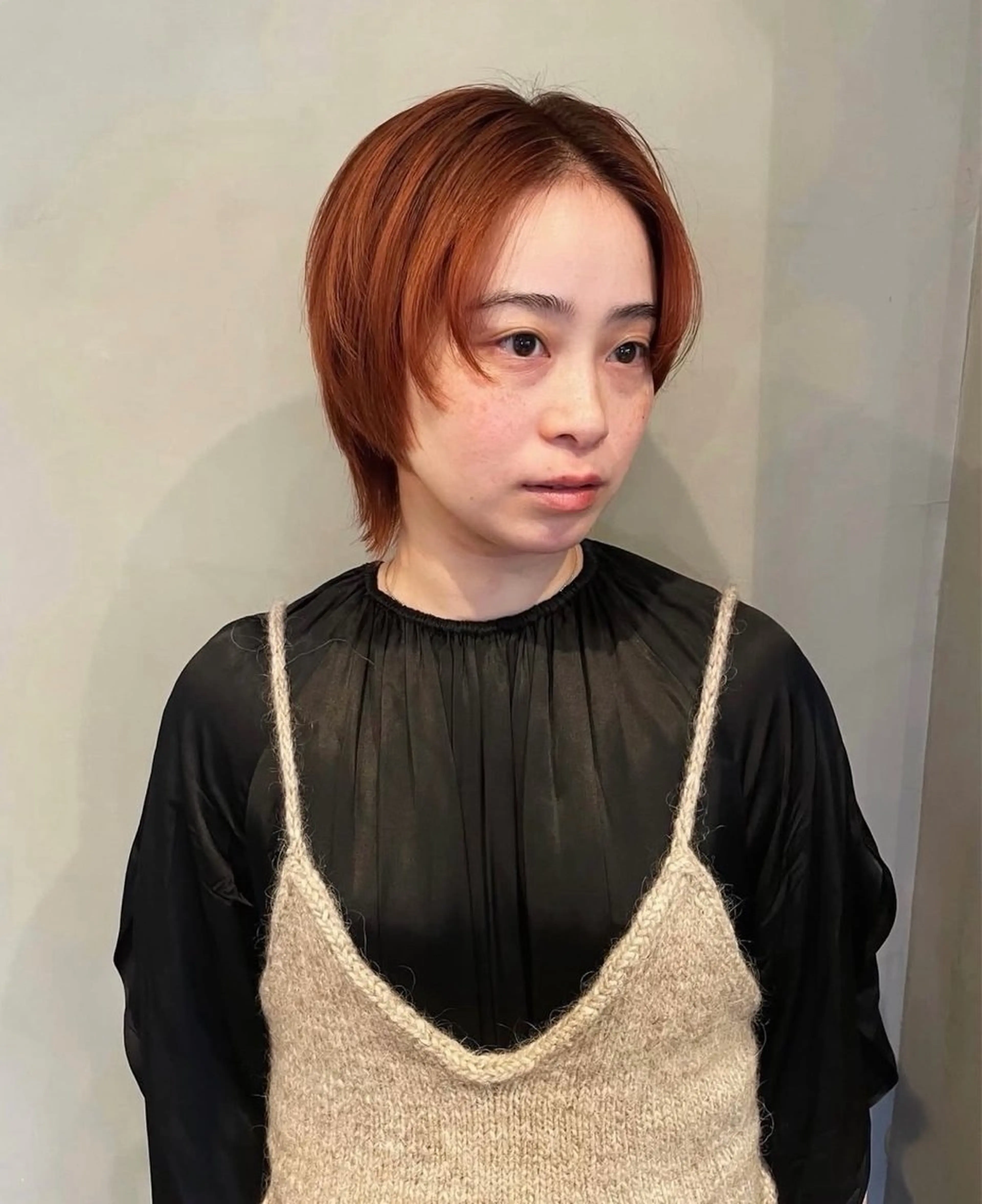 ミディアム カット ヘアカラー トリートメント 小野 龍樹のヘアスタイル
