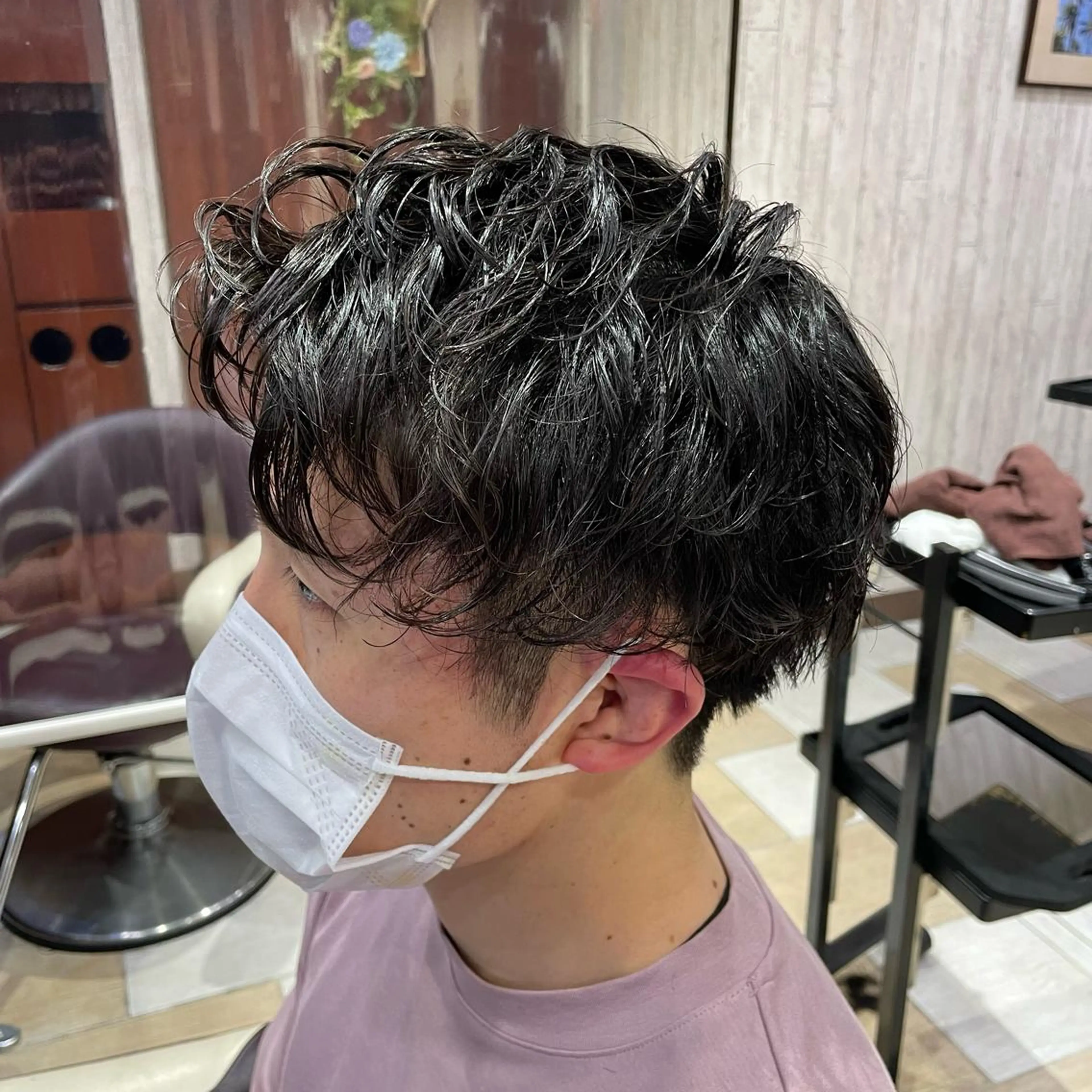 ショート パーマ メンズ メンズパーマ ツーブロック 刈り上げ ツイスパ/メンズ特化 🦋𝑺𝑶𝑵𝑬の眉毛・アイブロウイメージ