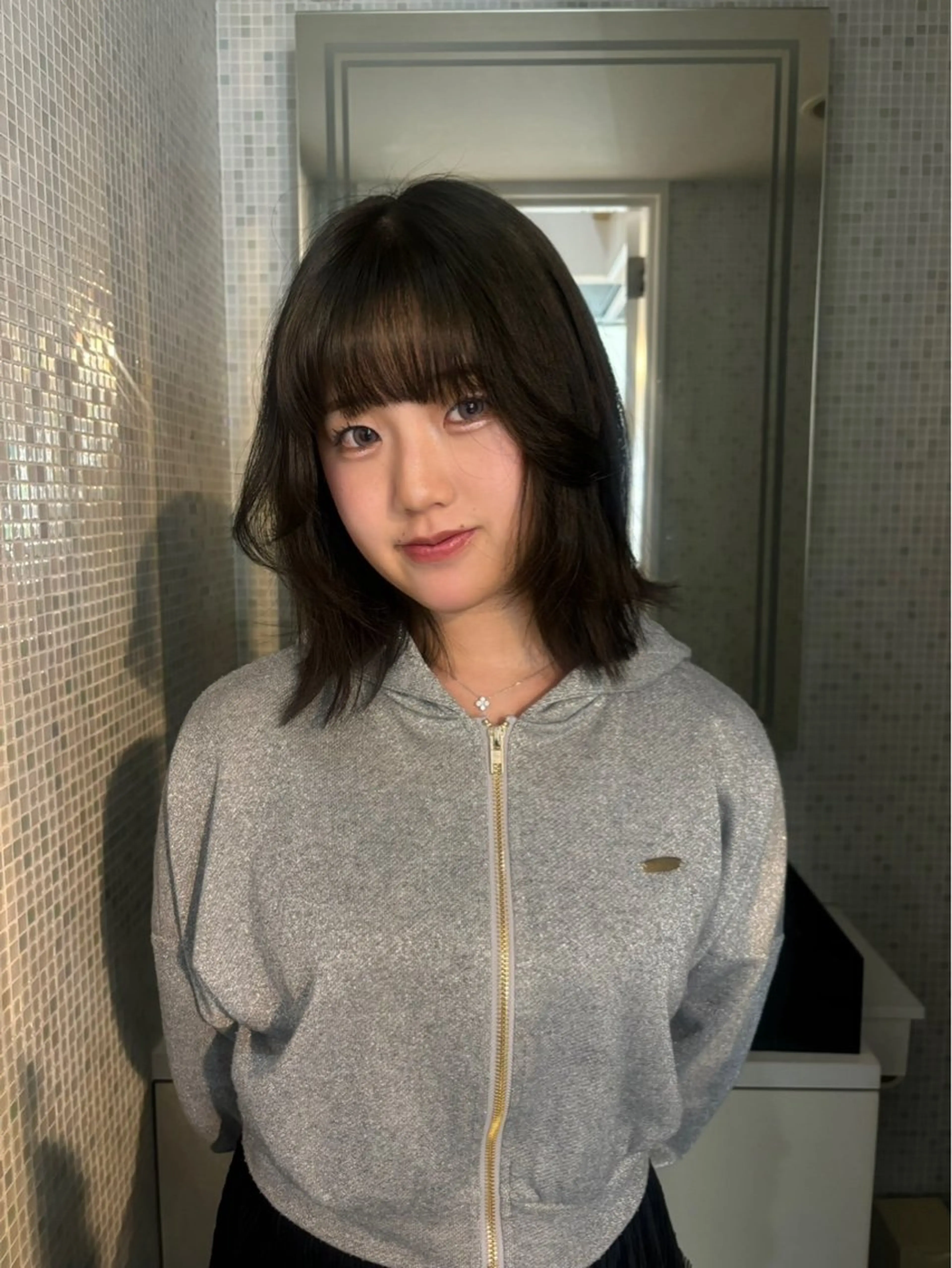 ミディアム カラー ヘアアレンジ ニュアンスカラー🧶 nanacoのヘアスタイル