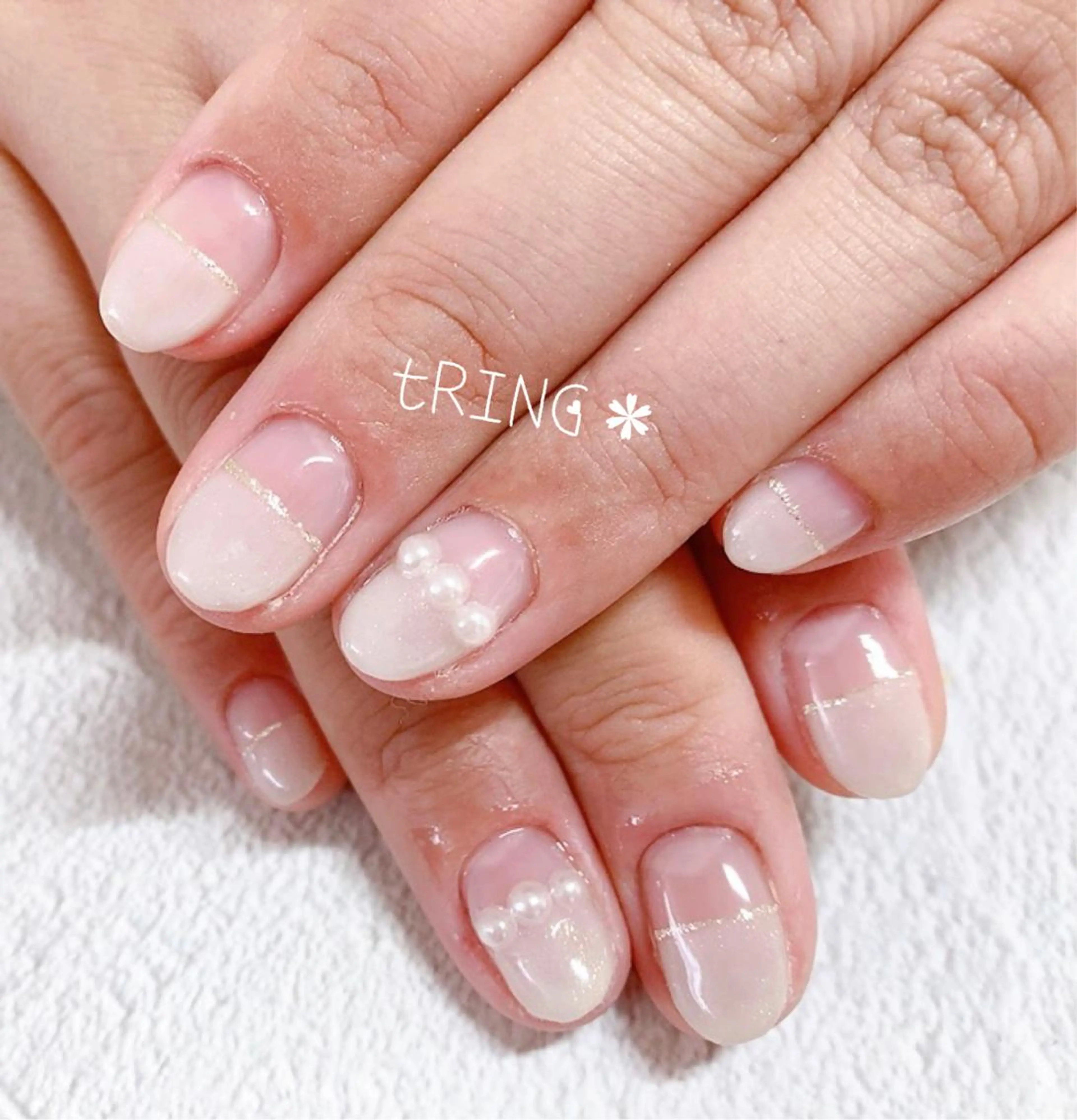 ネイル ハンドネイル tRING＊ しいの木台のネイルデザイン