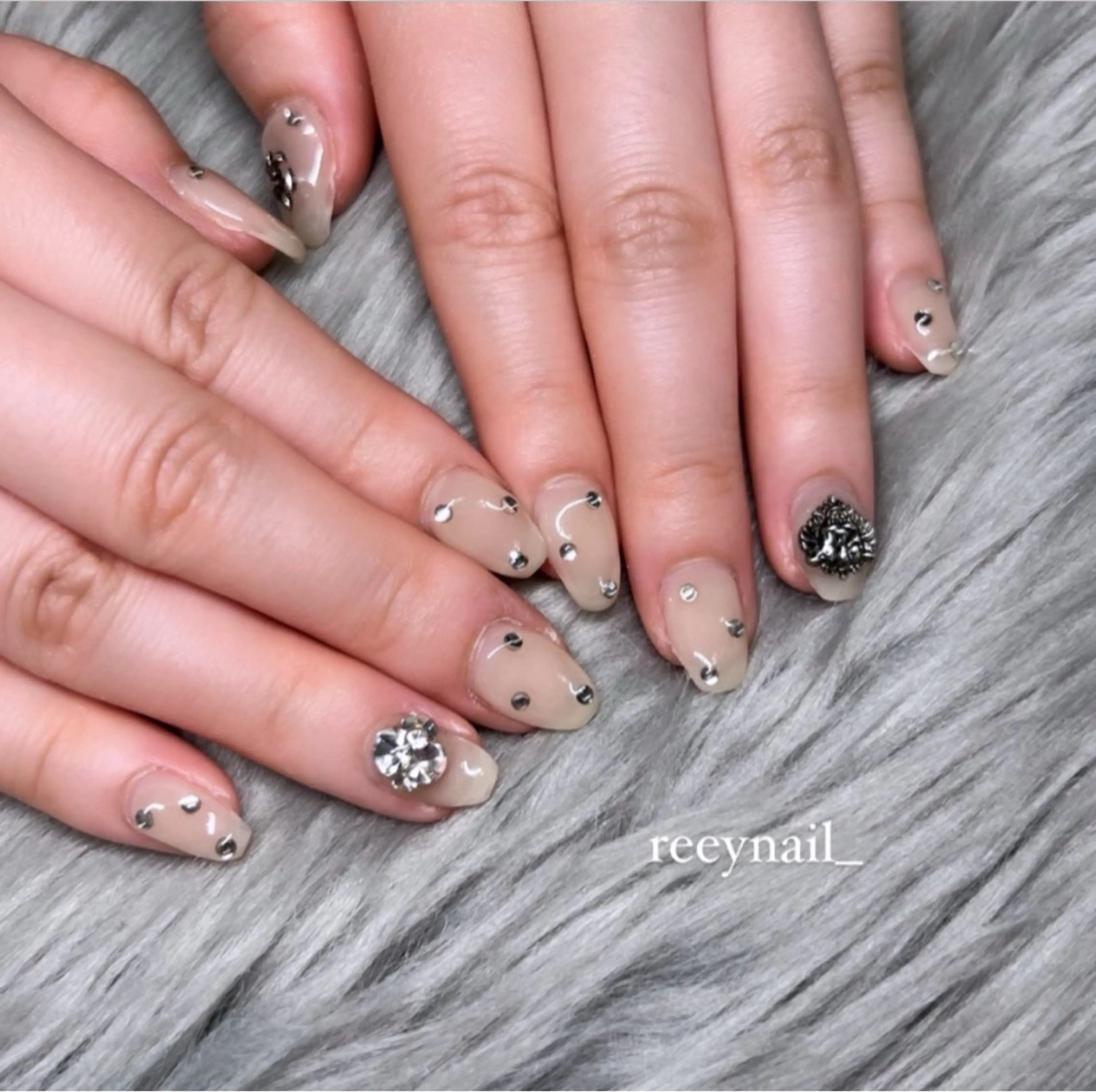 ネイル 韓国ネイル ワンホンネイル ハンドネイル ulysses nailsalonのネイルデザイン