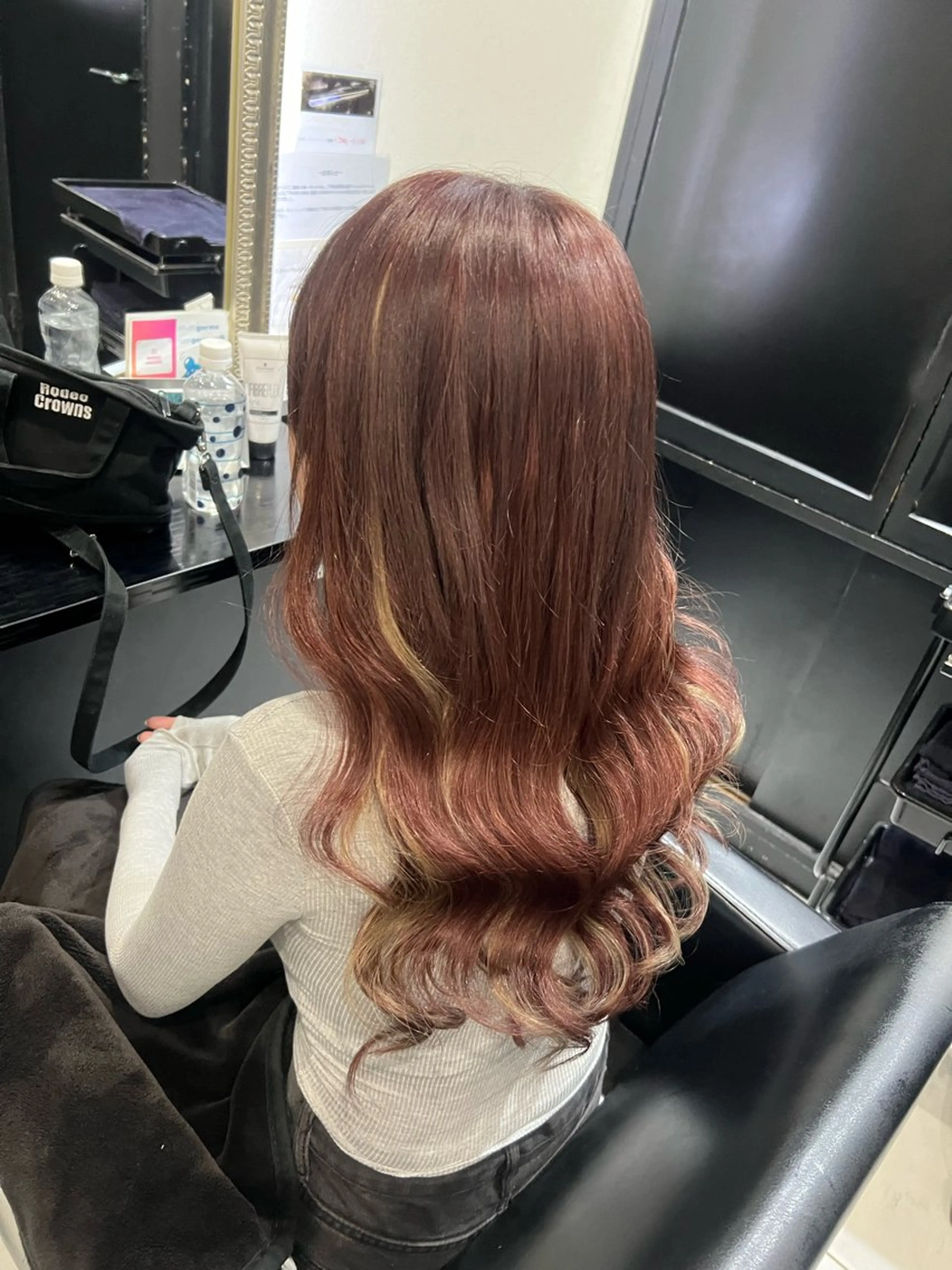 ロング カラー プルエクステ ハイライトカラー エクステ ハイライト トリートメント カット ヘアカラー トリートメント エクステ YUDU🍊 germe/ジェルムのヘアスタイル