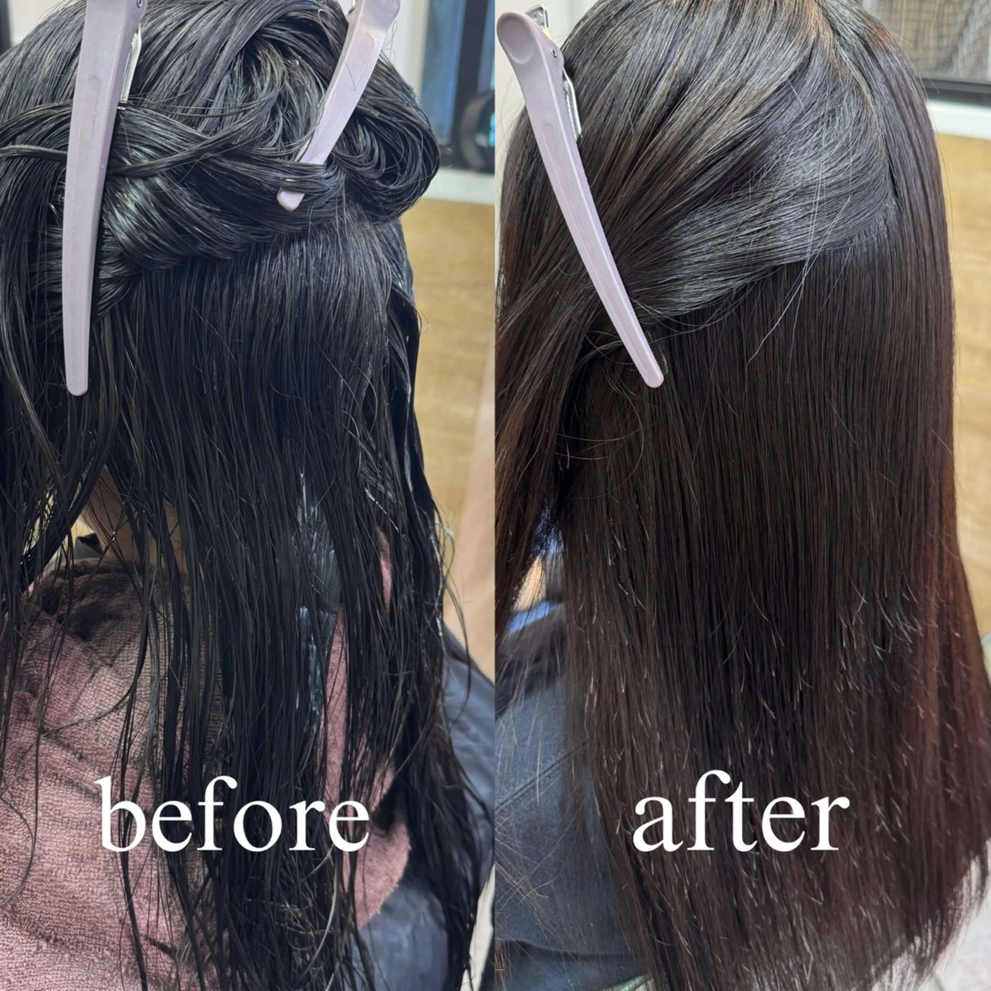 ロング パーマ 縮毛矯正 カット 縮毛矯正 縮毛矯正/艶髪カラー /パーマ/ひふみ🌱のヘアスタイル