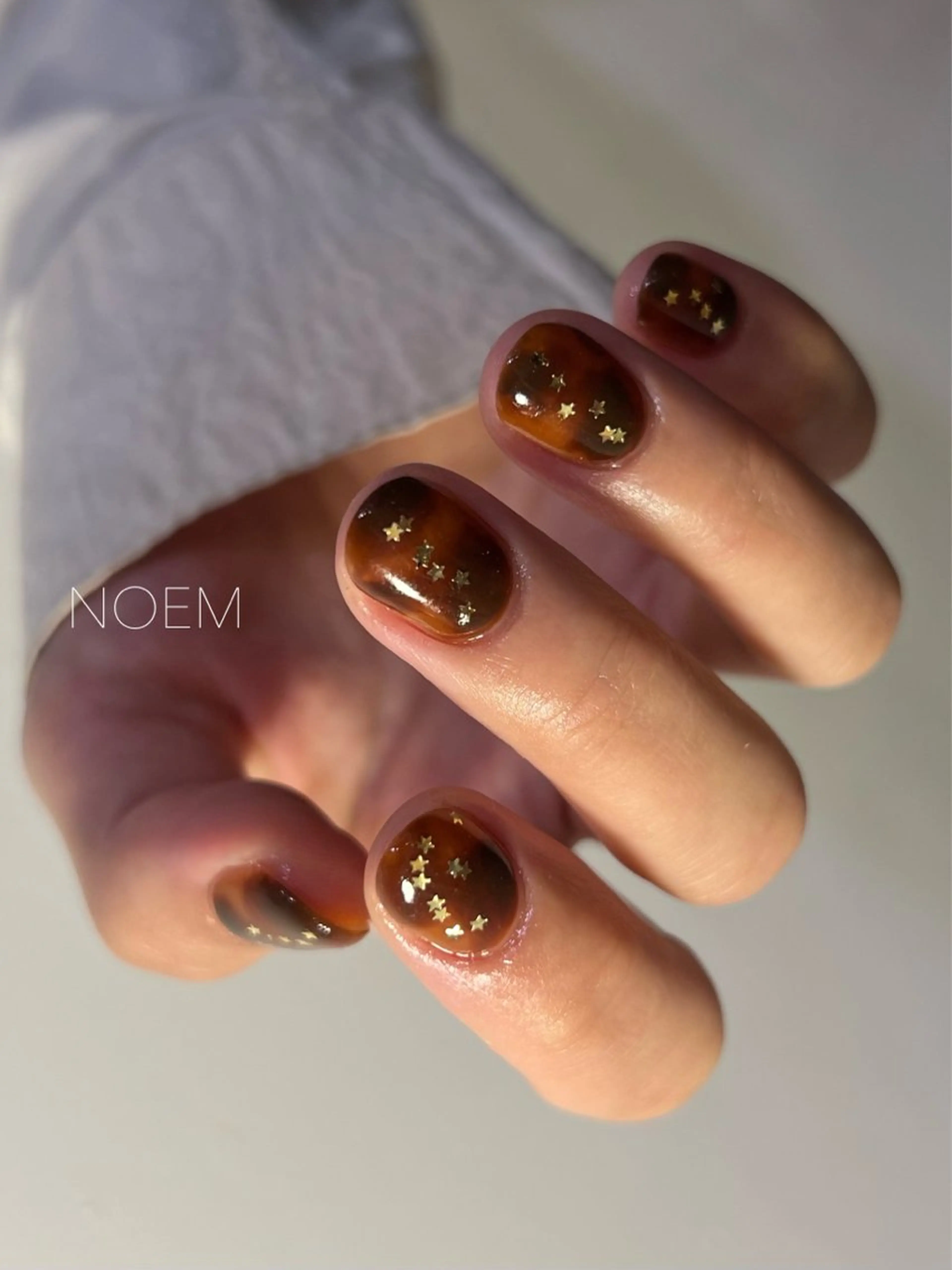 ネイル アートネイル べっ甲ネイル YUKARI NOEMのネイルデザイン