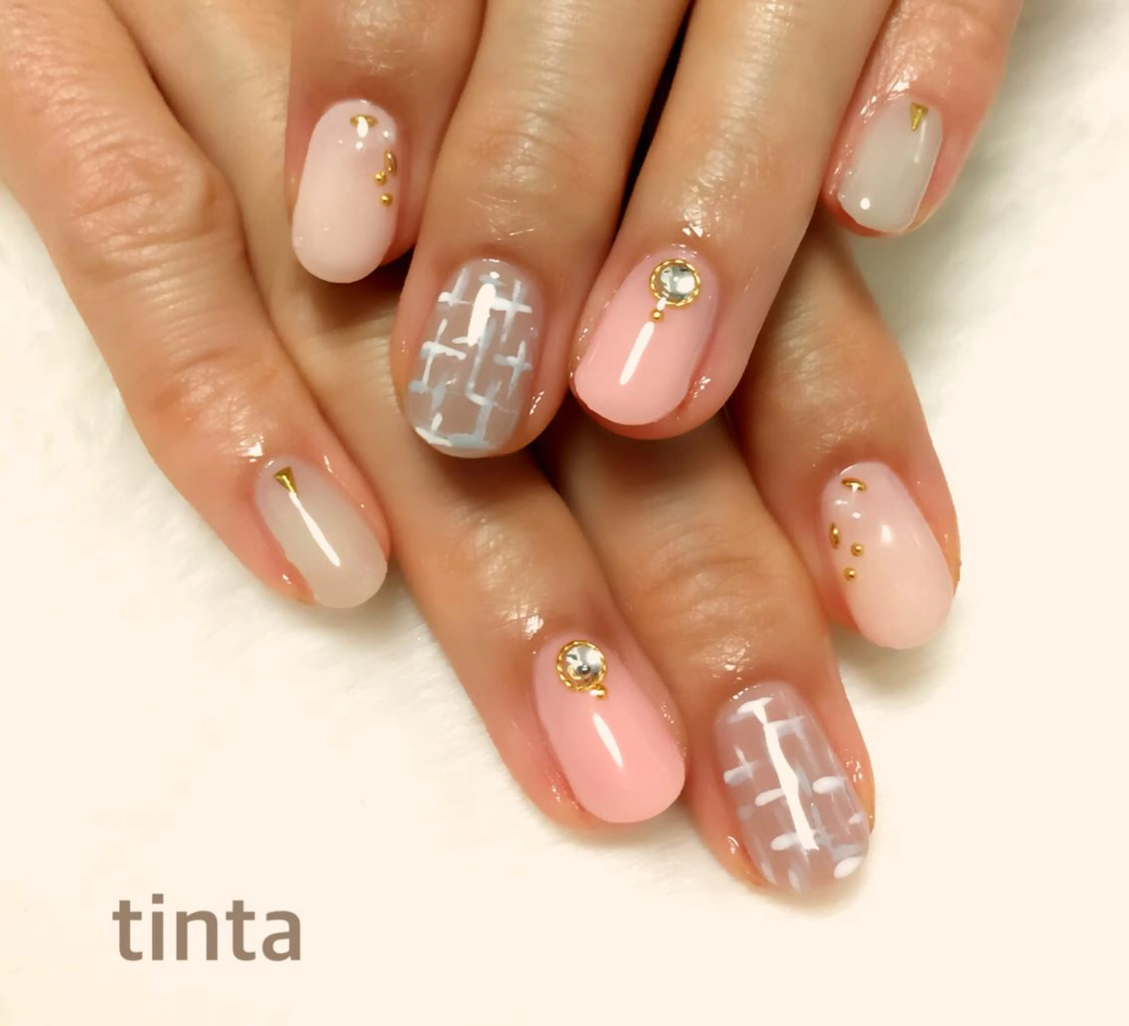 ネイル ピンク ネイルサロン ティンタ所属・馬場 典子のネイルデザイン