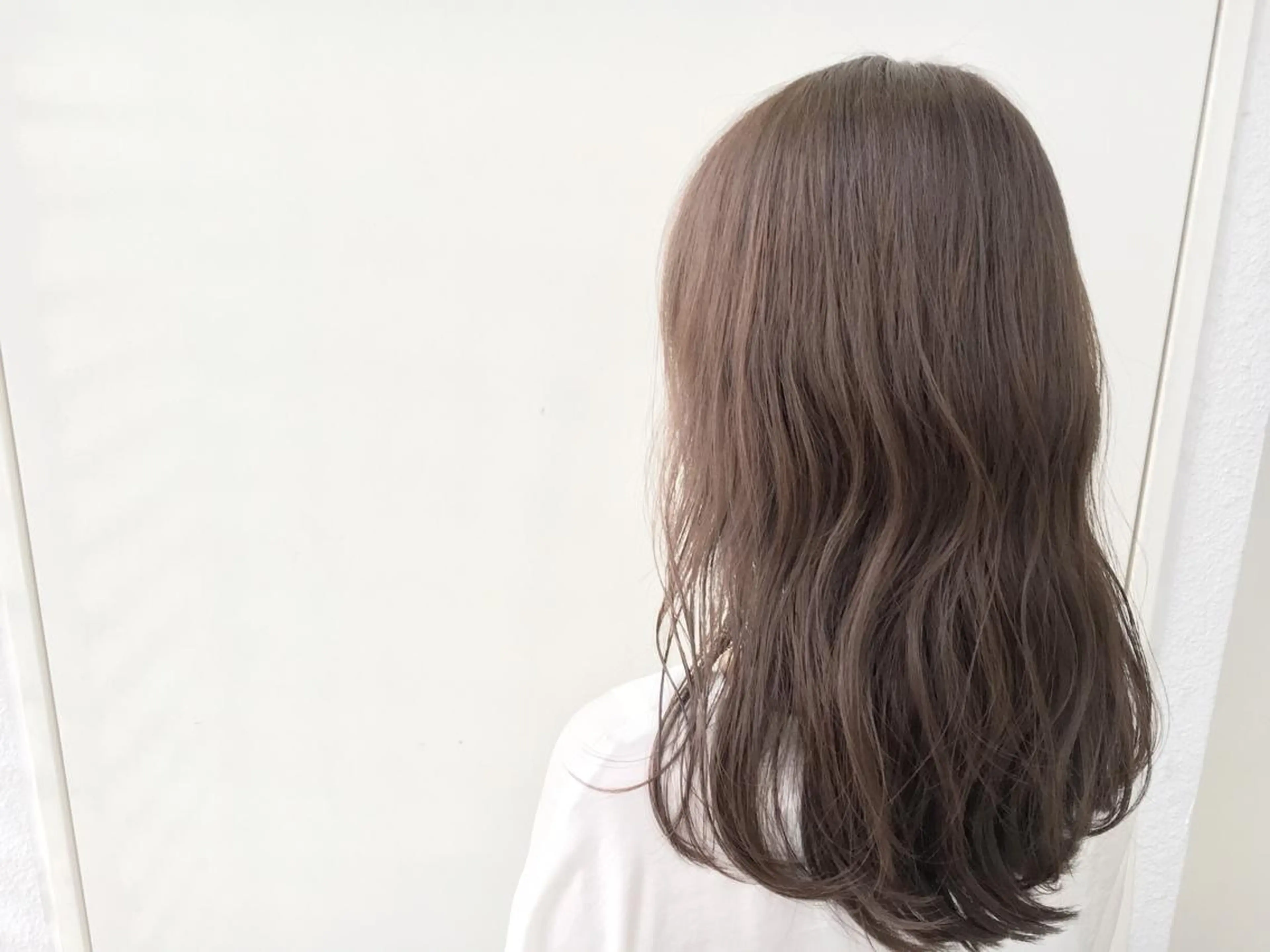 セミロング カラー パーマ ヘアアレンジ Zina福岡天神店 艶髪/レイヤー/小顔のヘアスタイル