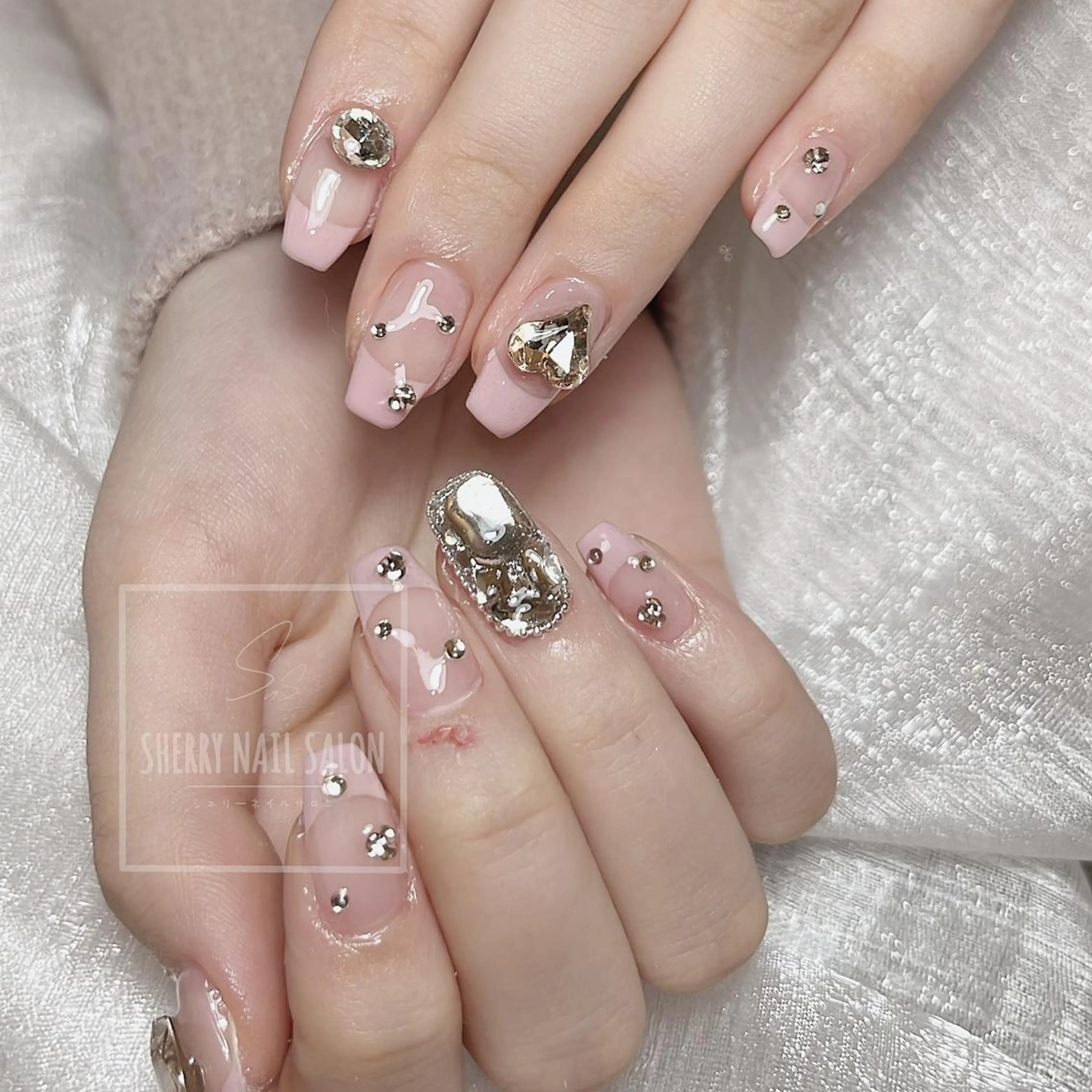 ネイル アートネイル チークネイル フレンチネイル ジェルネイル グラデーション moe自宅ネイルサロン所属・萌 自宅ネイルサロンのネイルデザイン