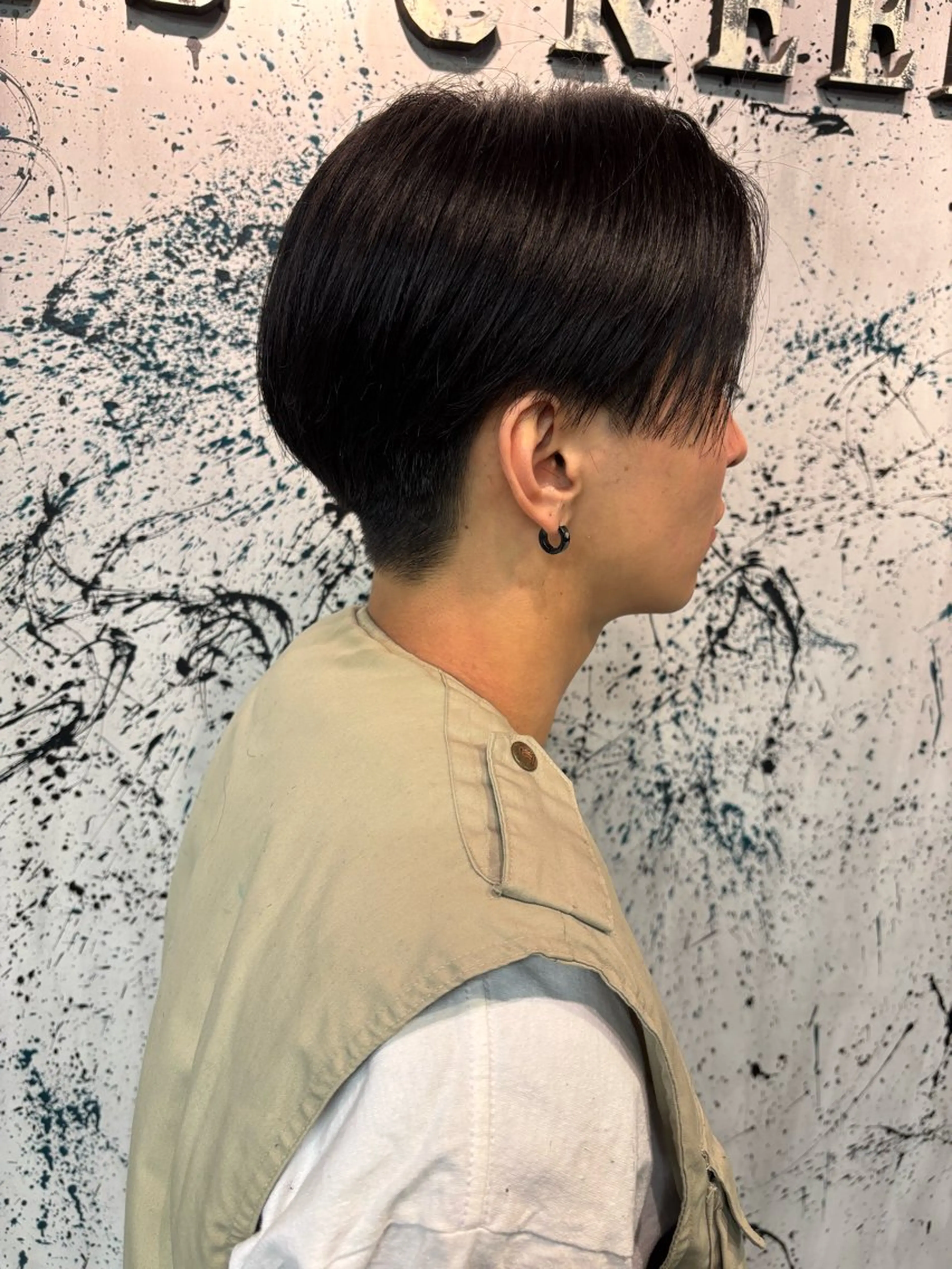 ショート メンズ センターパート OPUS  CREER所属・小室 友香のヘアスタイル