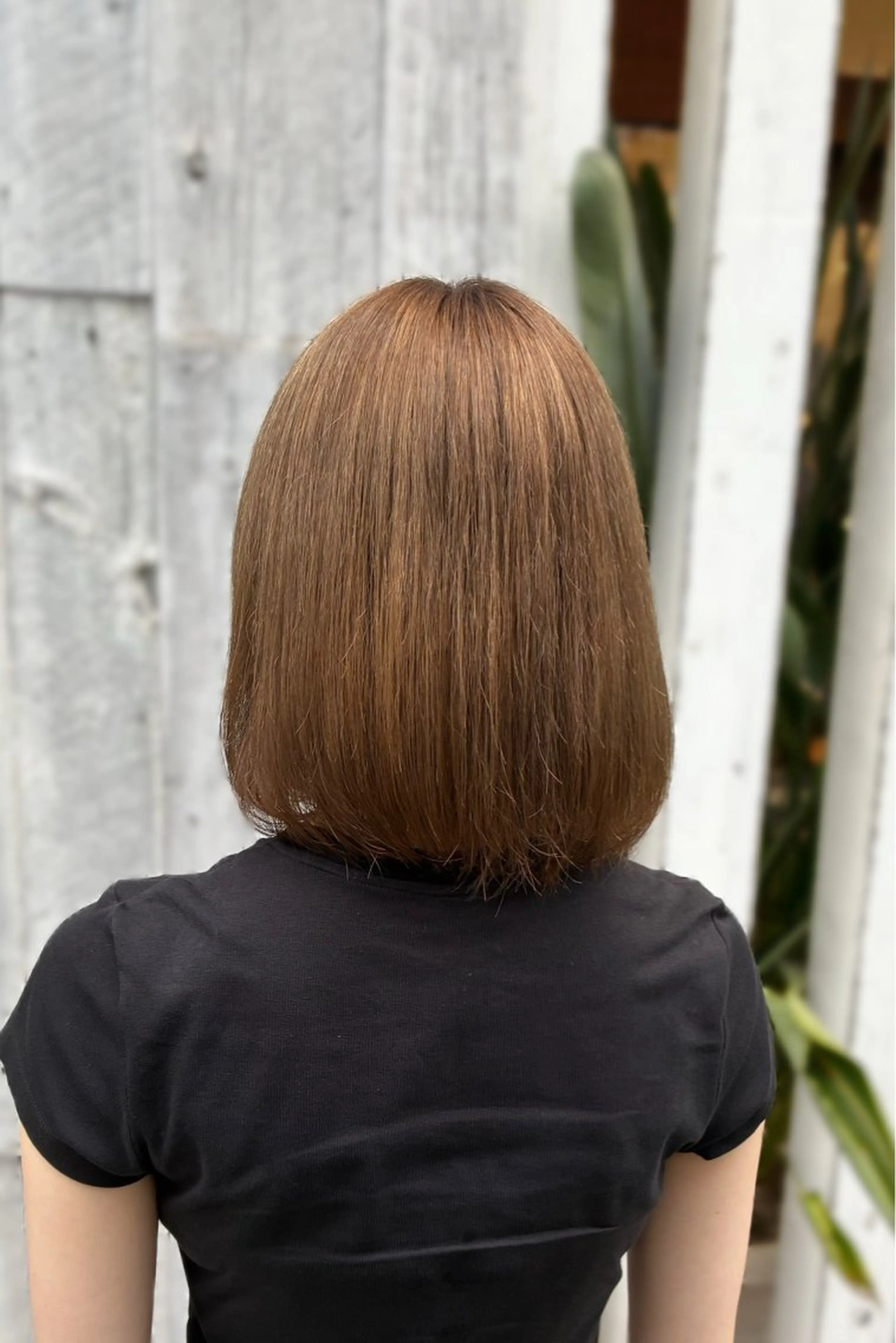 ミディアム カラー ベージュカラー ブリーチ ヘアカラー トリートメント 梅原 姫🍬🐰のヘアスタイル