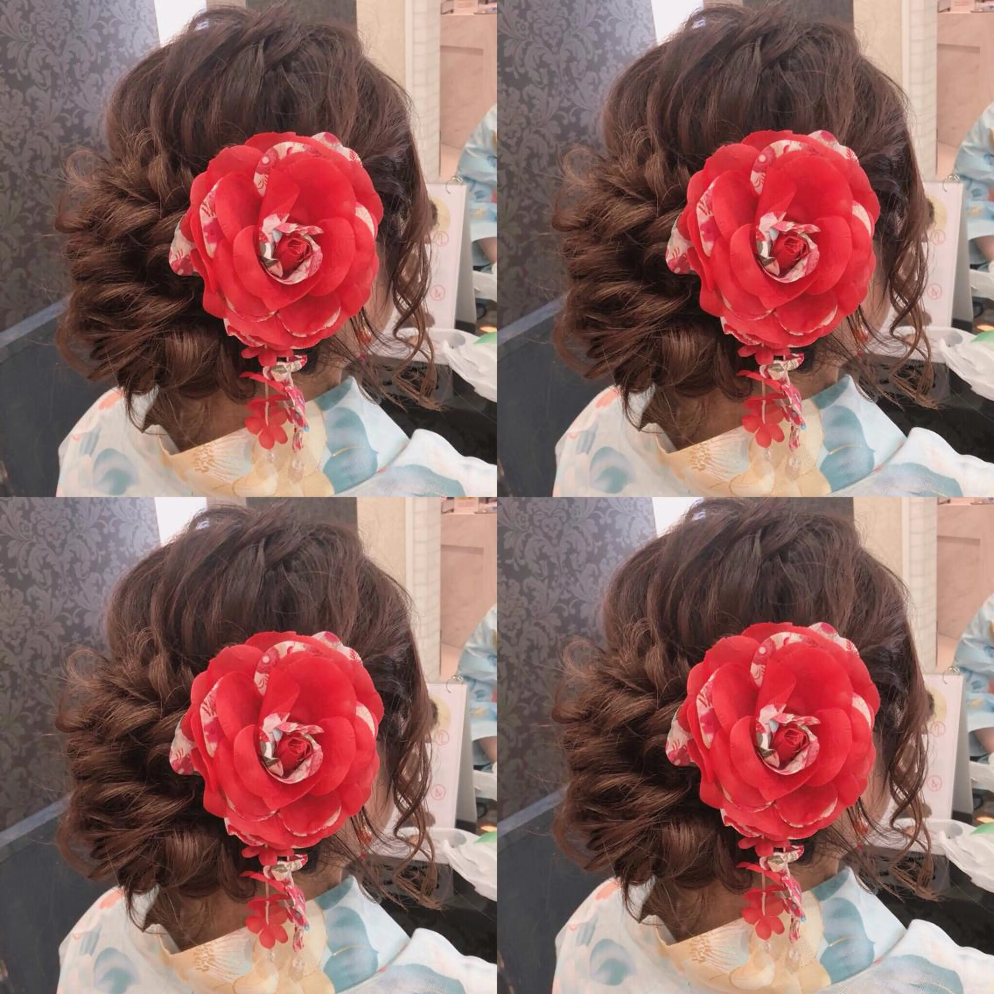 セミロング ヘアアレンジ ヘアセット 🌷MAYU 🌷のヘアスタイル