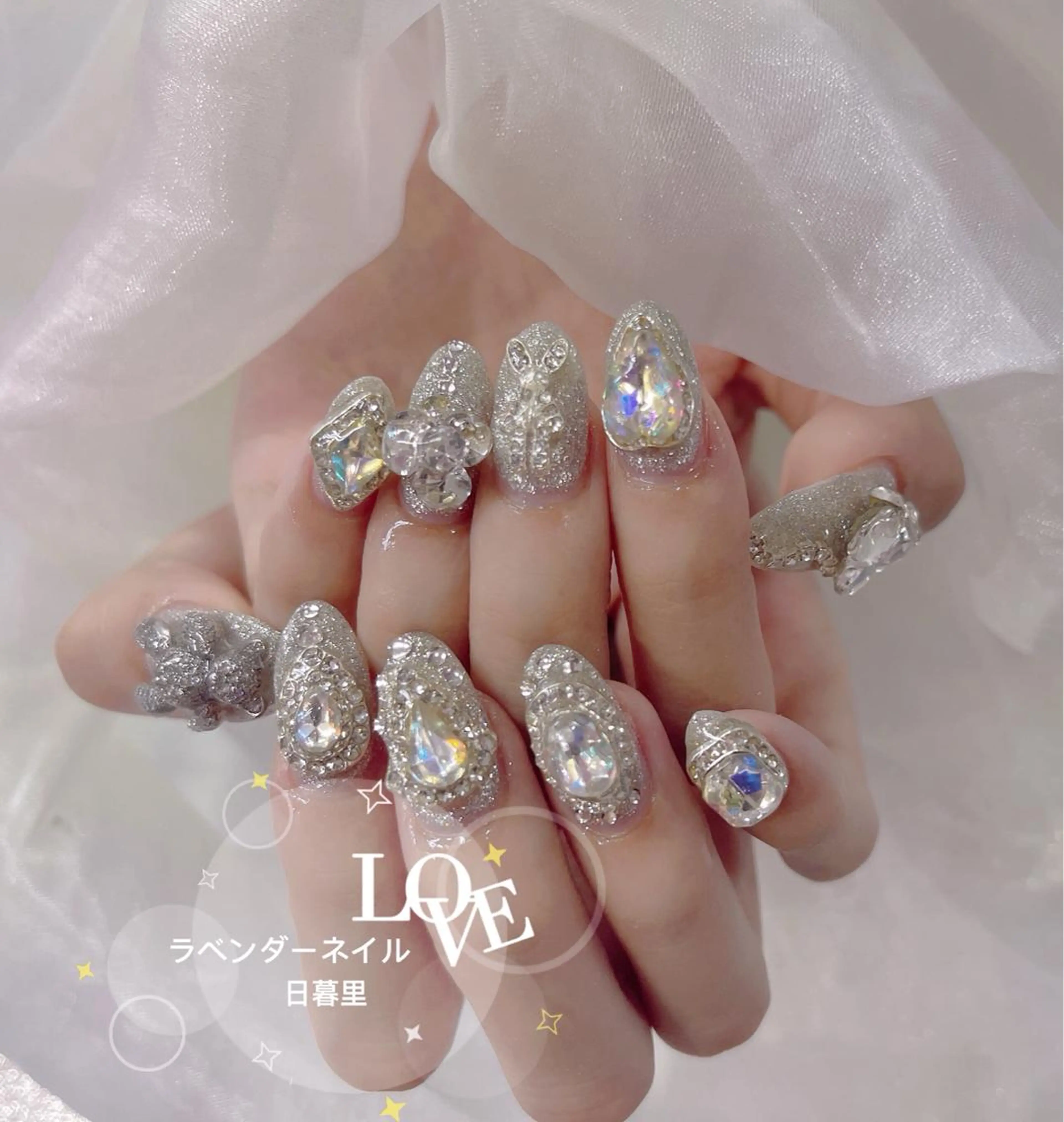 ネイル ラベンダー💖日暮里 ルル💖ネイルのネイルデザイン