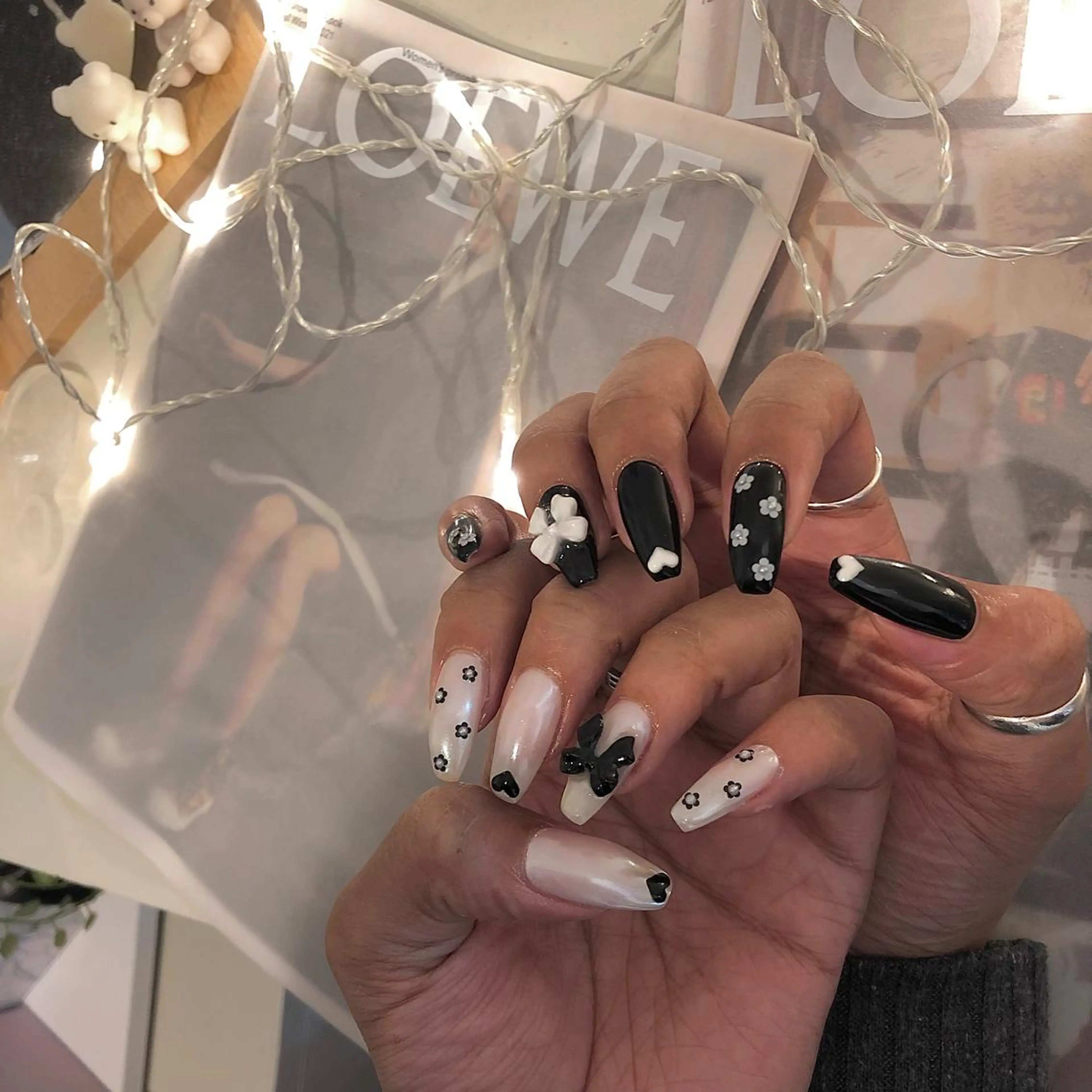 ネイル ハンドネイル ☽ ☾のネイルデザイン