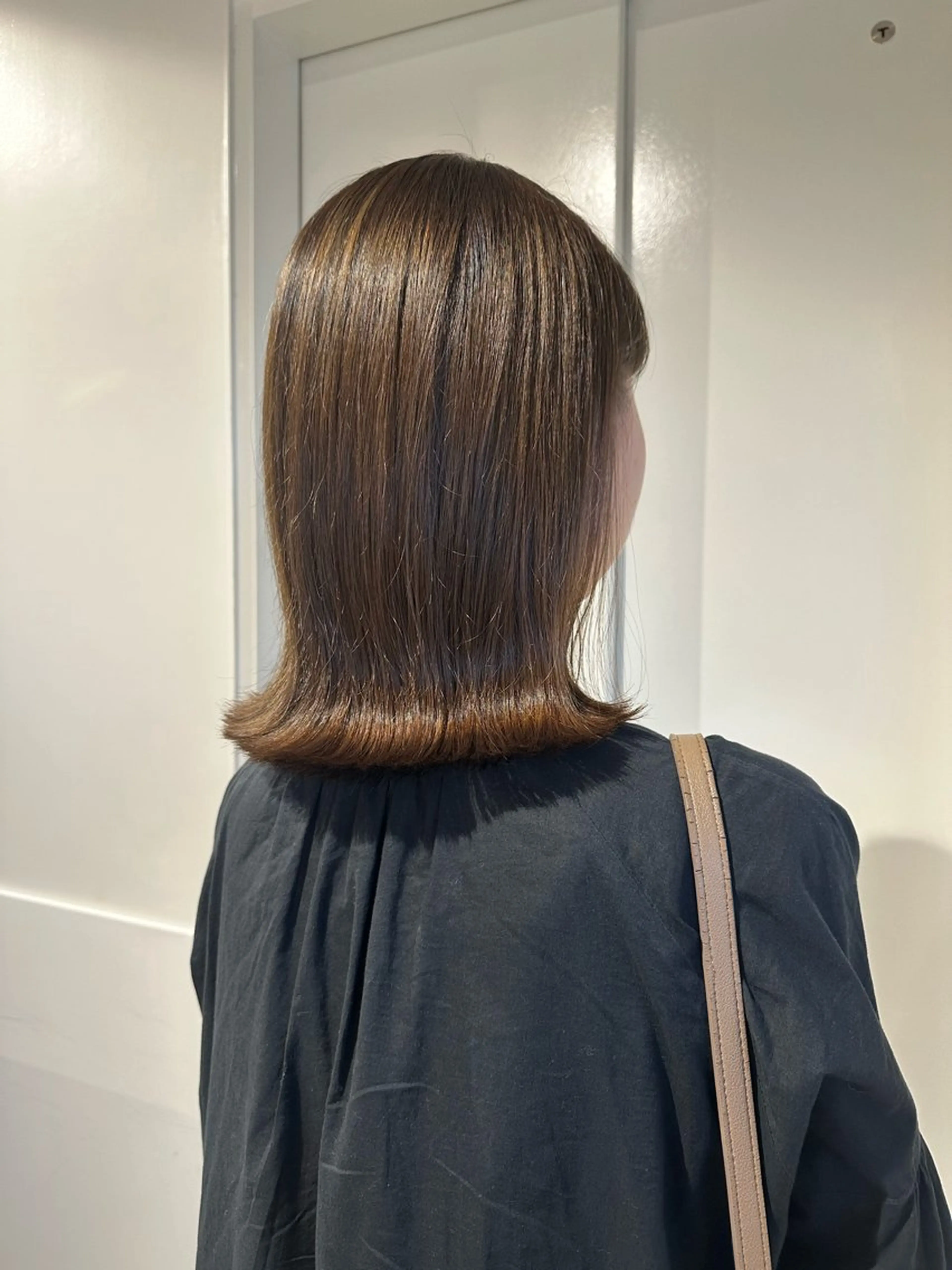 ミディアム カット ヘアカラー トリートメント 和田 あおいのヘアスタイル