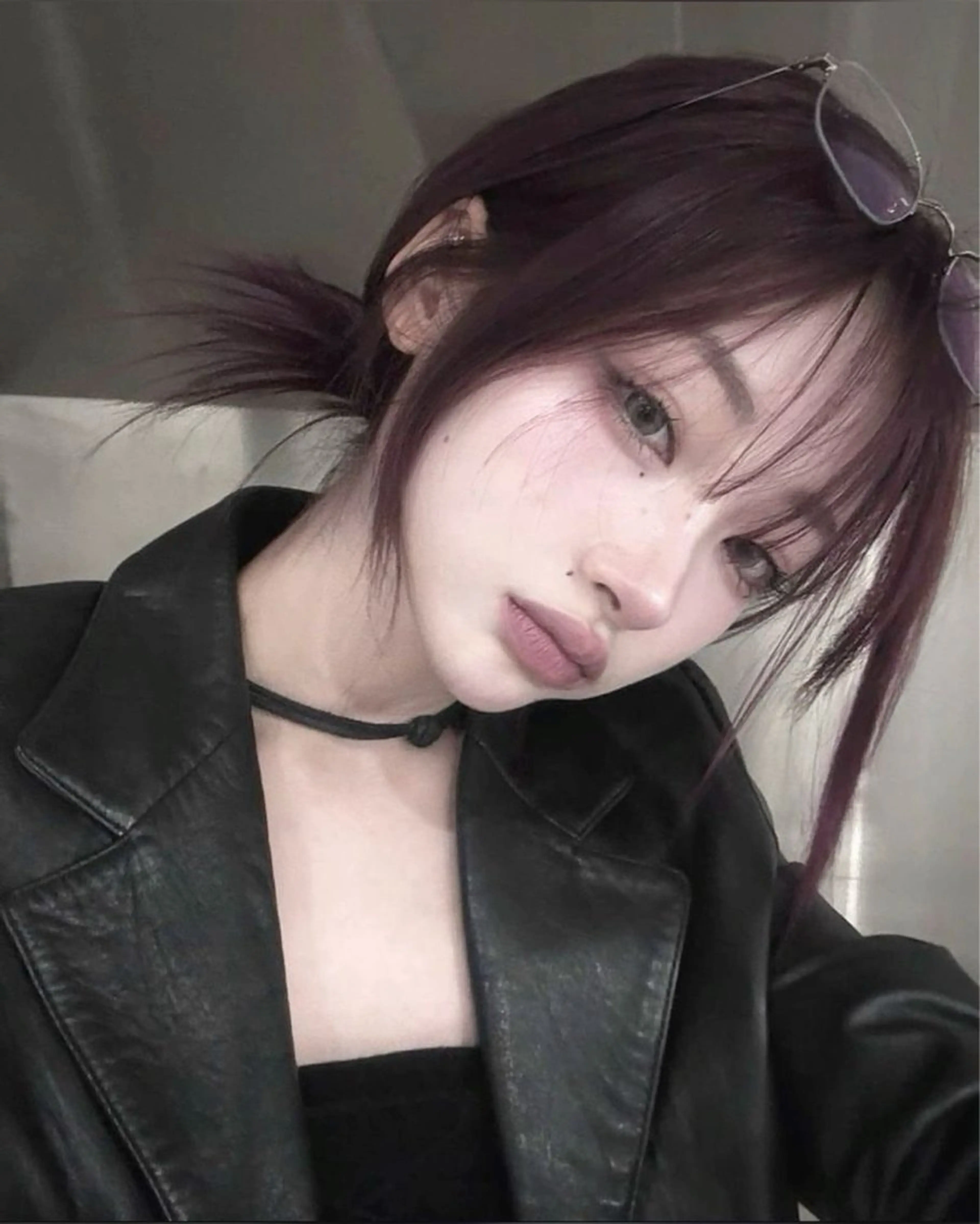 セミロング カラー ヘアアレンジ ラベンダーカラー パープルカラー カット ヘアカラー トリートメント ヘアセット 💎韓国/ レイヤー カット/ 暖色🫧のヘアスタイル