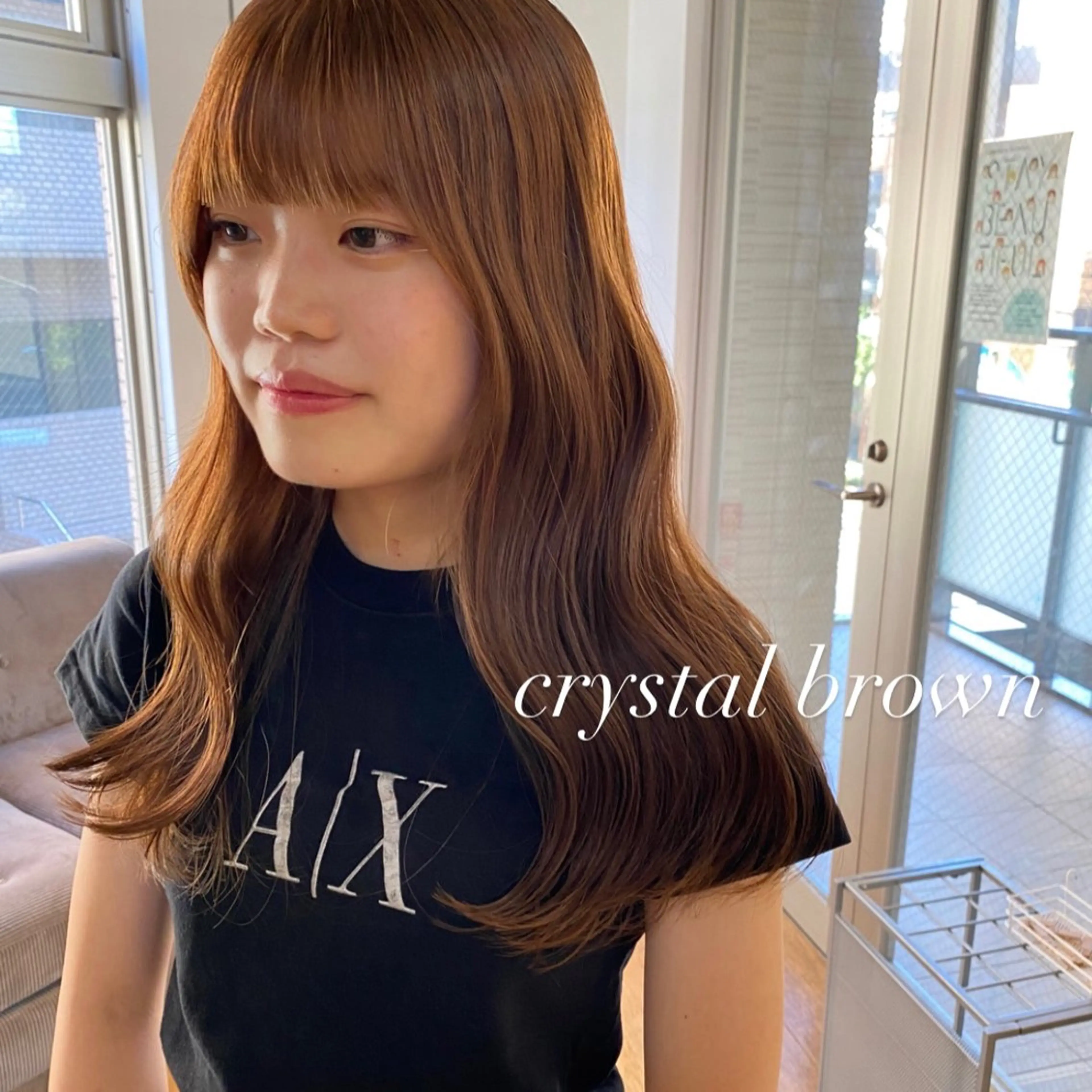 ロング カラー ブリーチ ブラウンカラー ブリーチなしカラー 【MARCIE】 miyabiのヘアスタイル