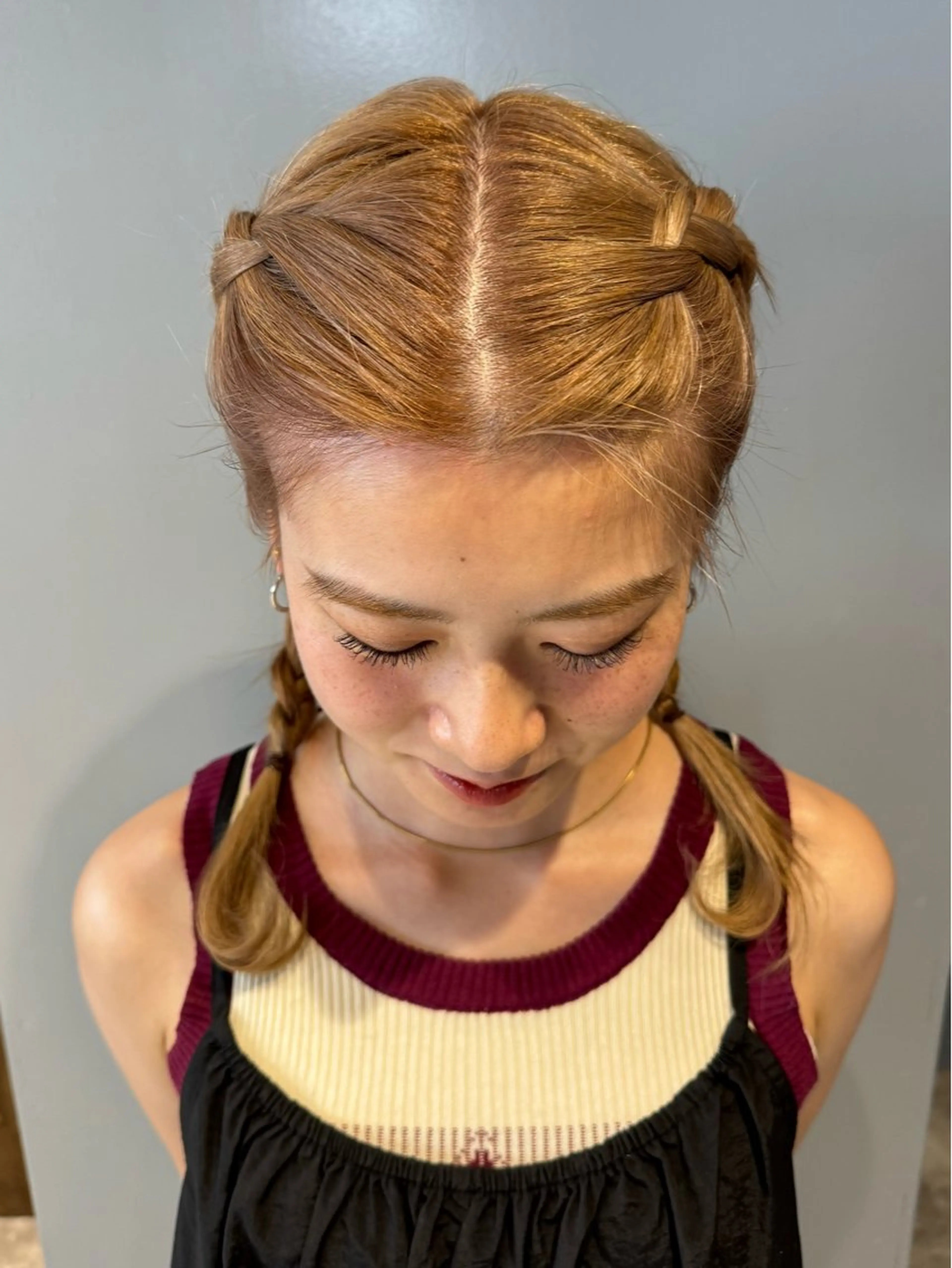 セミロング ヘアカラー 画 kirikaのヘアスタイル