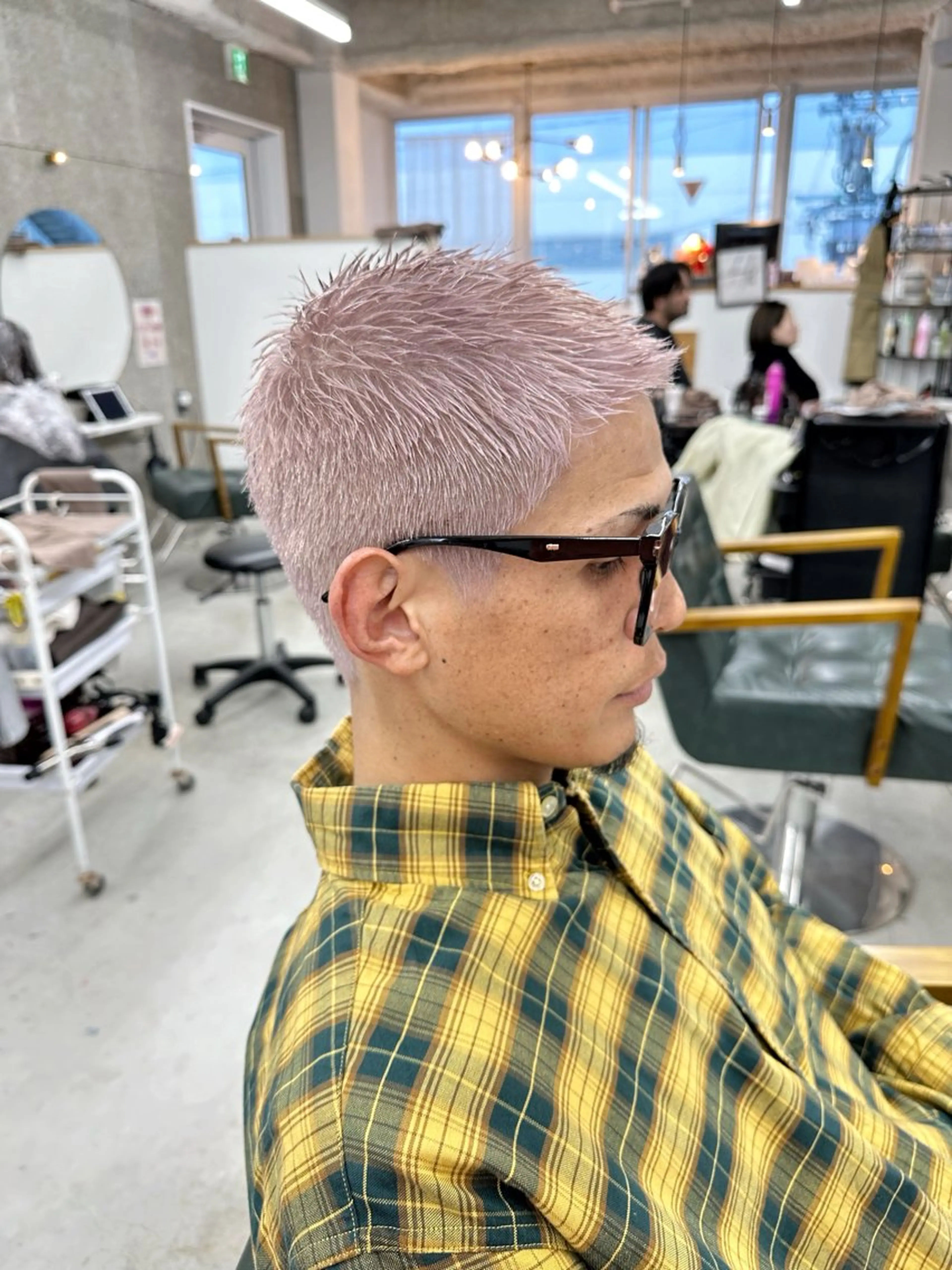 カラー メンズ ヘアカラー 八谷 将平のヘアスタイル