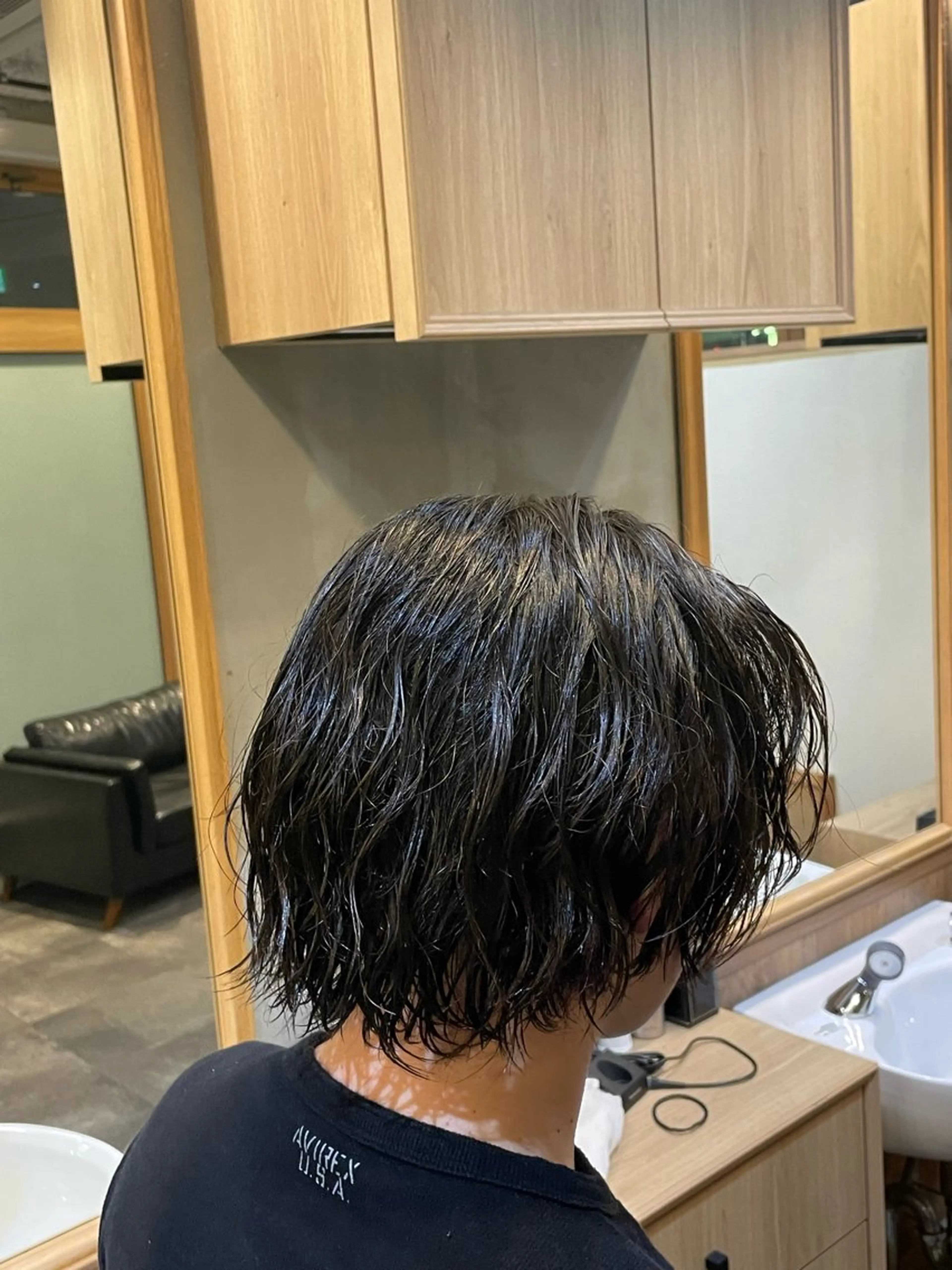 セミロング メンズ smilehair国分寺店所属・💈barber 中根 龍星のヘアスタイル