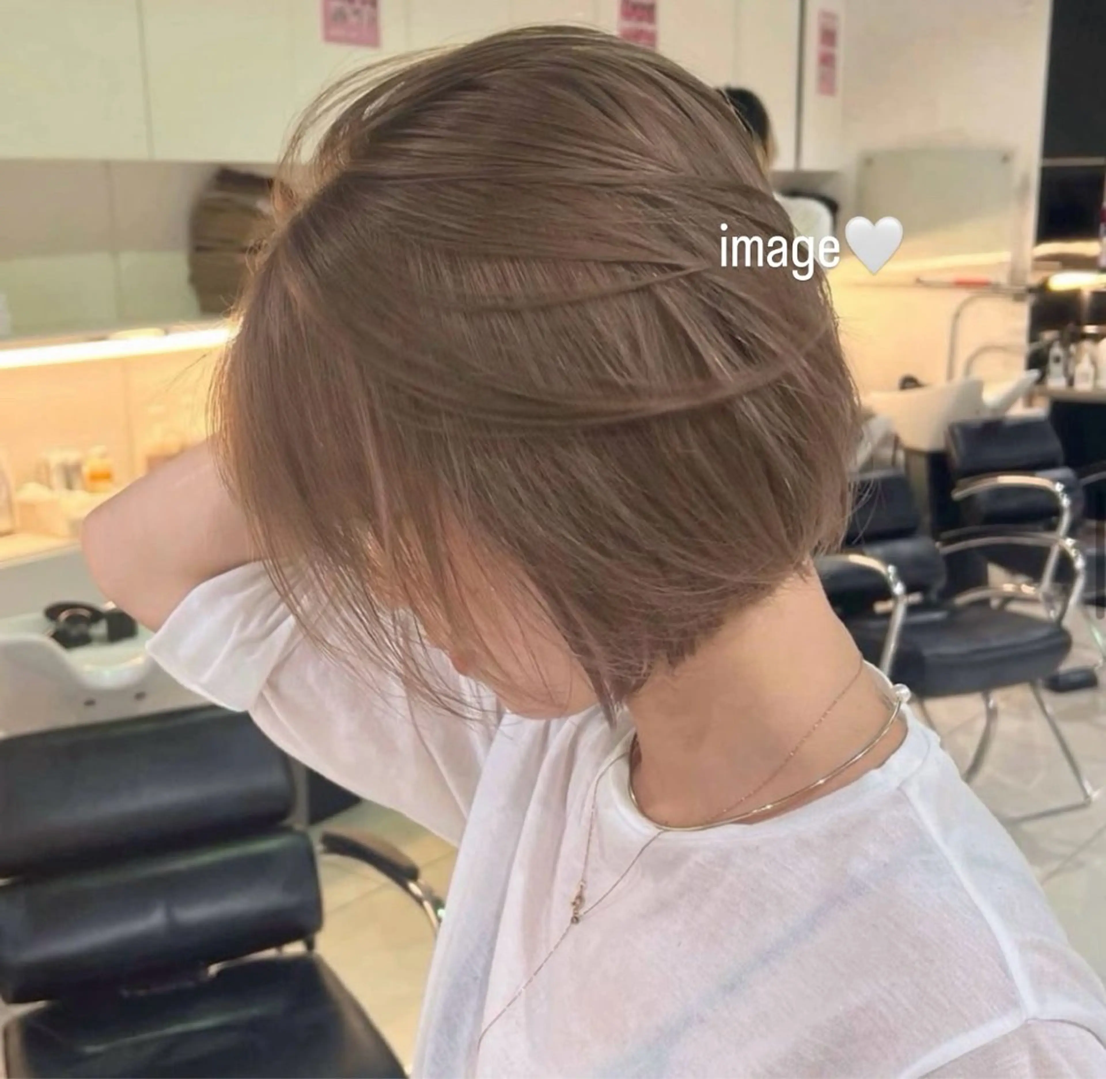 カラー ダブルカラーベージュ カラー/tuburaのヘアスタイル