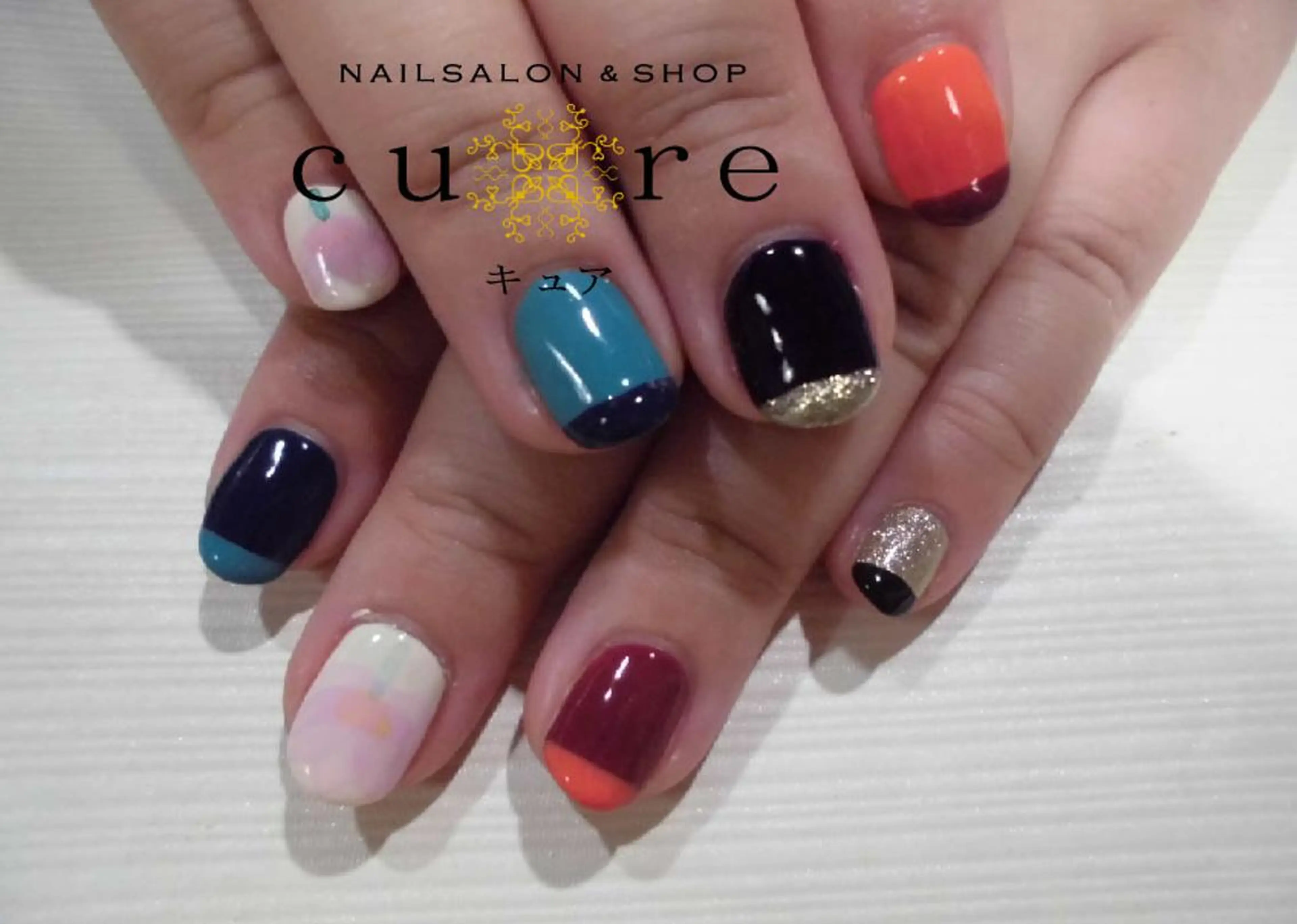 ショート ネイル ネイルサロン Cureのネイルデザイン