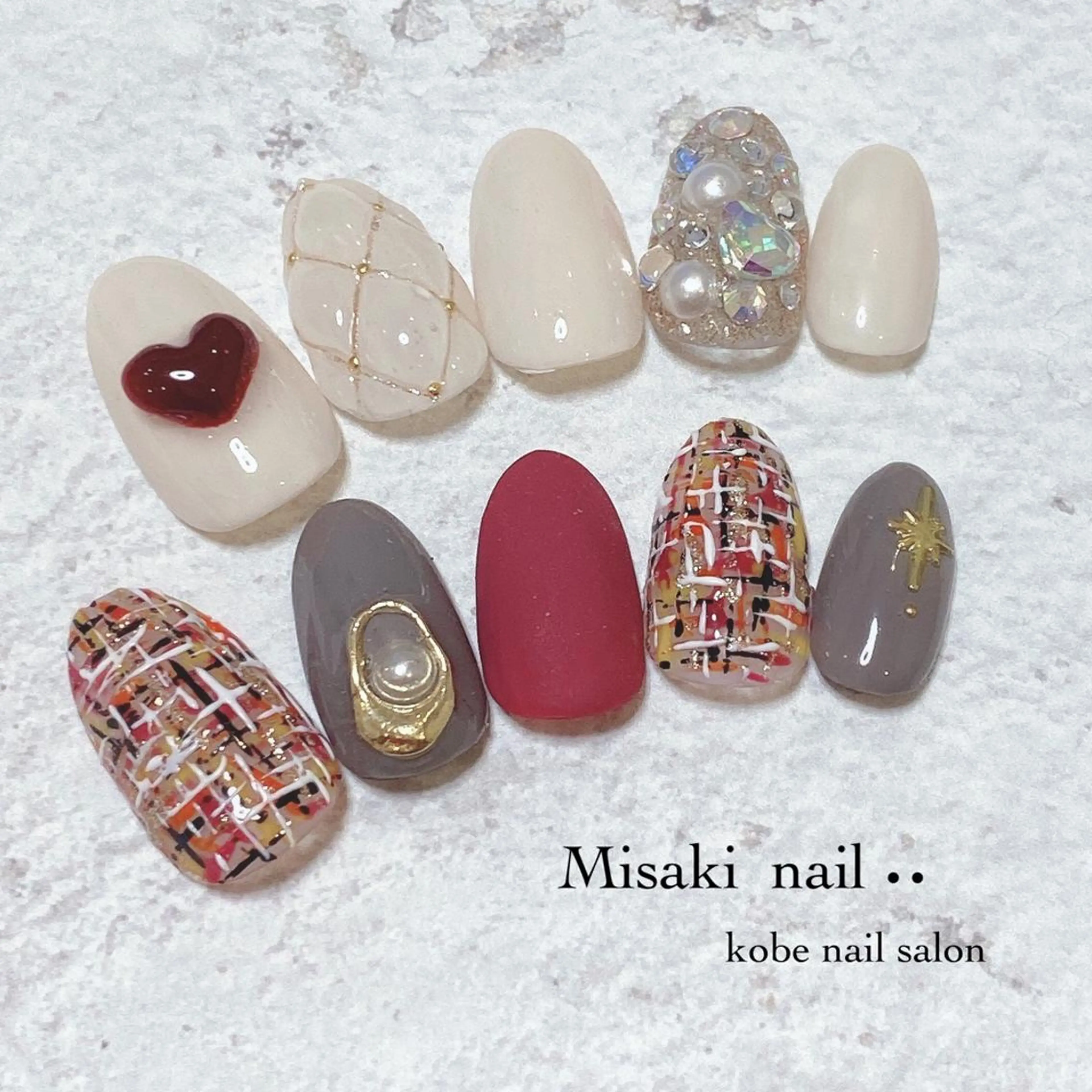 ネイル 韓国ネイル ワンホンネイル ハンドネイル nailsalon miinailsのネイルデザイン