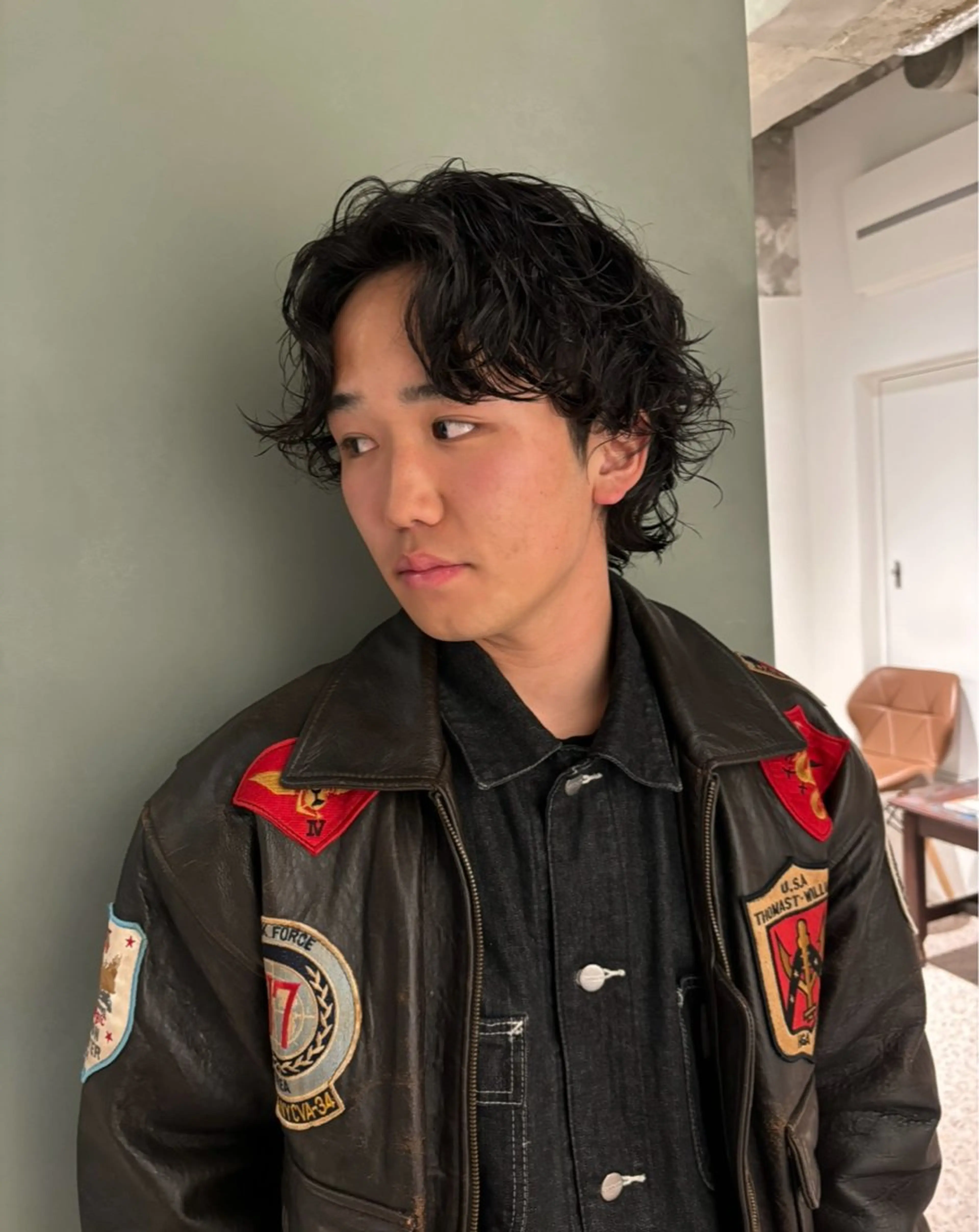 men's限定🧢 cut + perm メニュー🌀の写真