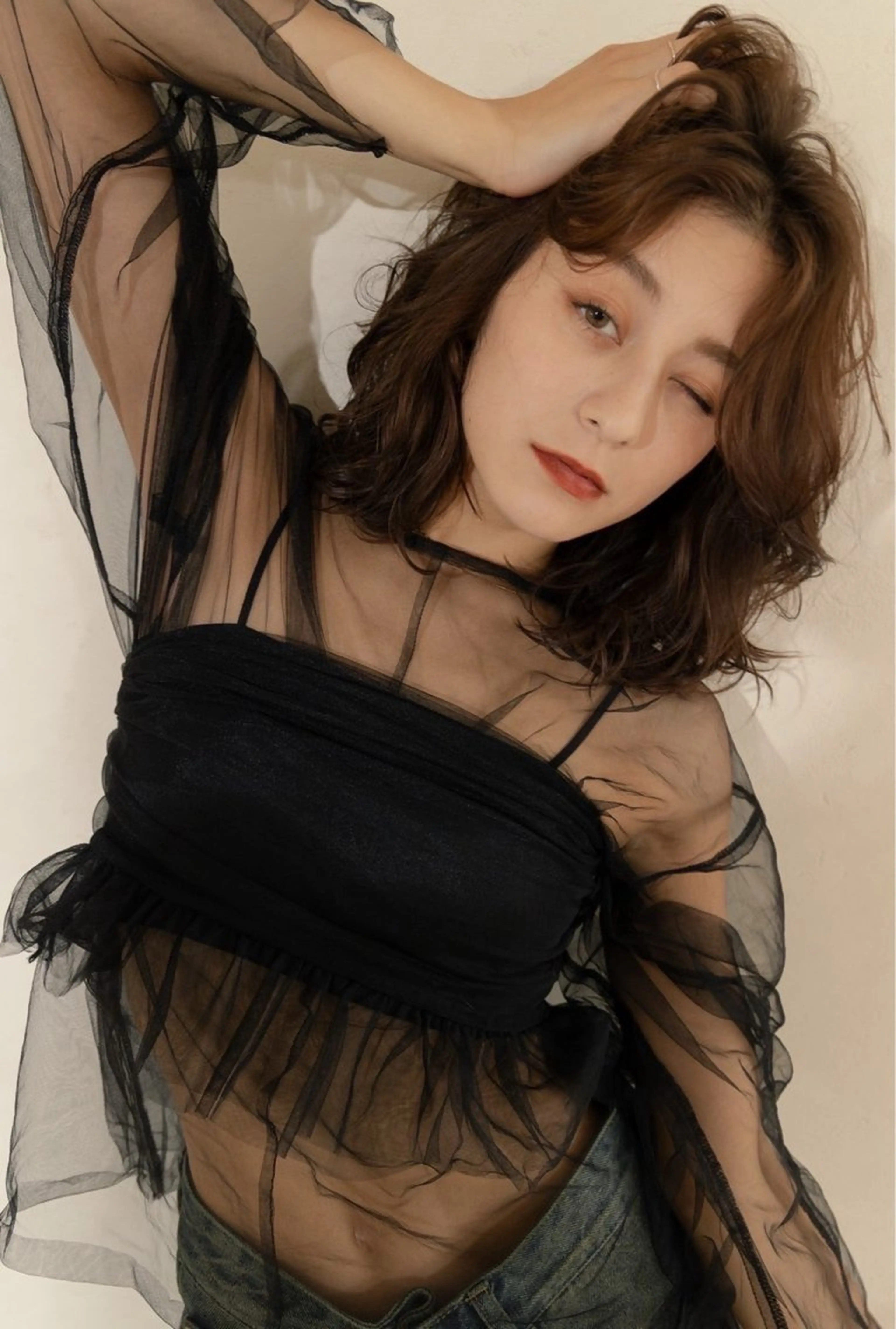 ミディアム カラー パーマ カット ヘアカラー トリートメント 髪質改善美容師 🪽YOSSYのヘアスタイル