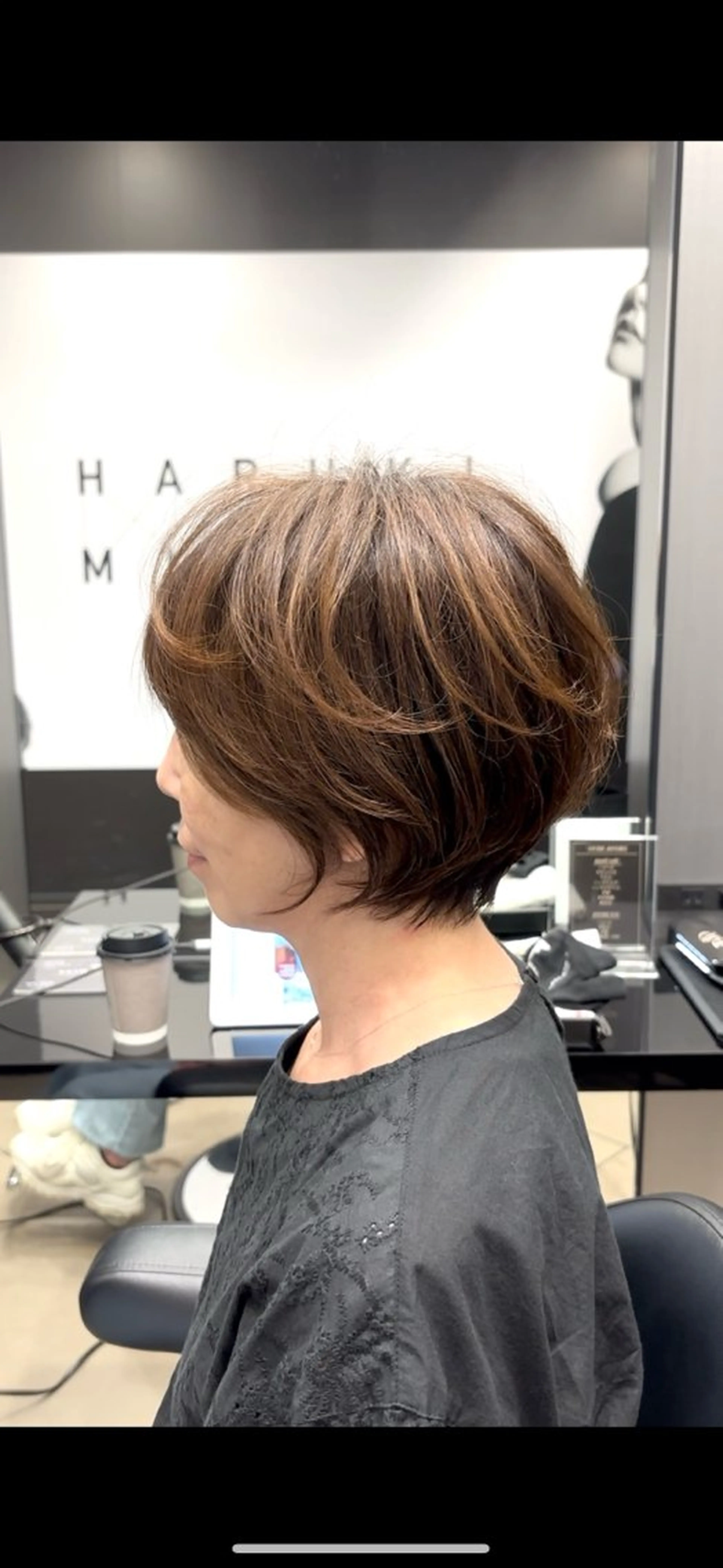 ショート ショートボブ ボブ くせ毛 ショートヘア HARUKI  MINATO Japan広島紙屋町店所属・hmj紙屋町店 脊戸智志のエステ・リラクイメージ