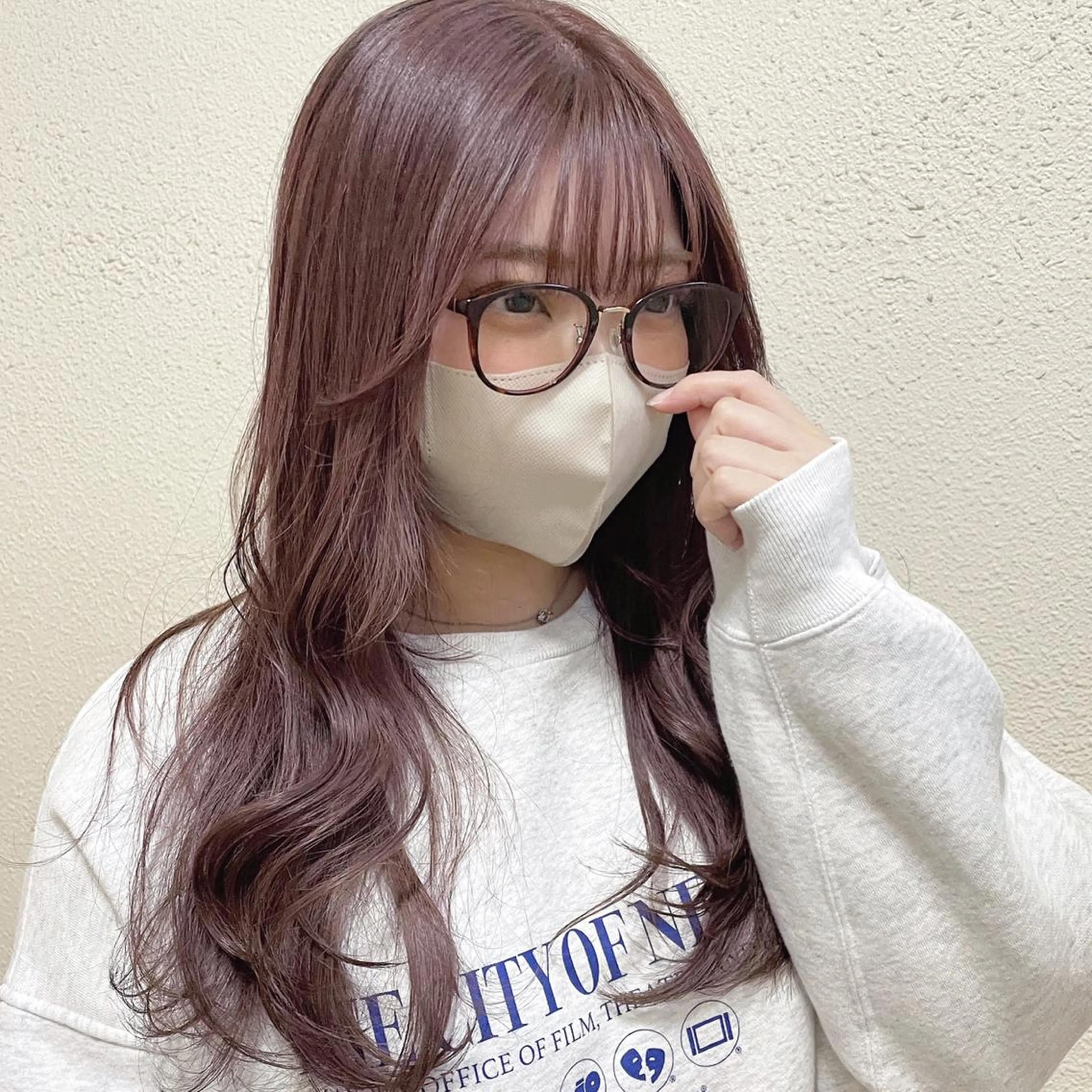 ロング カラー カット ヘアカラー 梅田美容室 山崎海波のヘアスタイル