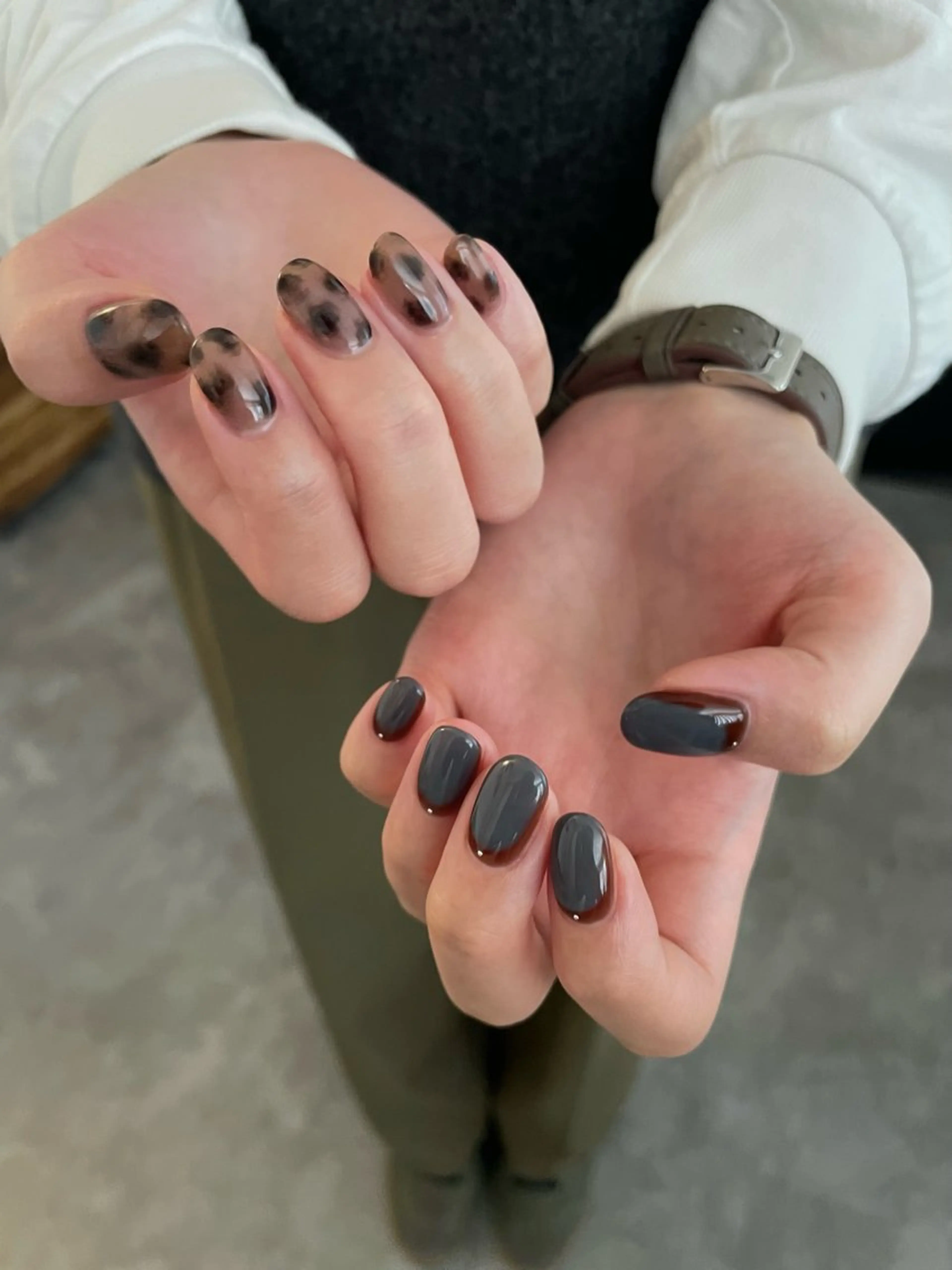 ネイル アニマル柄 ハンドネイル roof nailのネイルデザイン