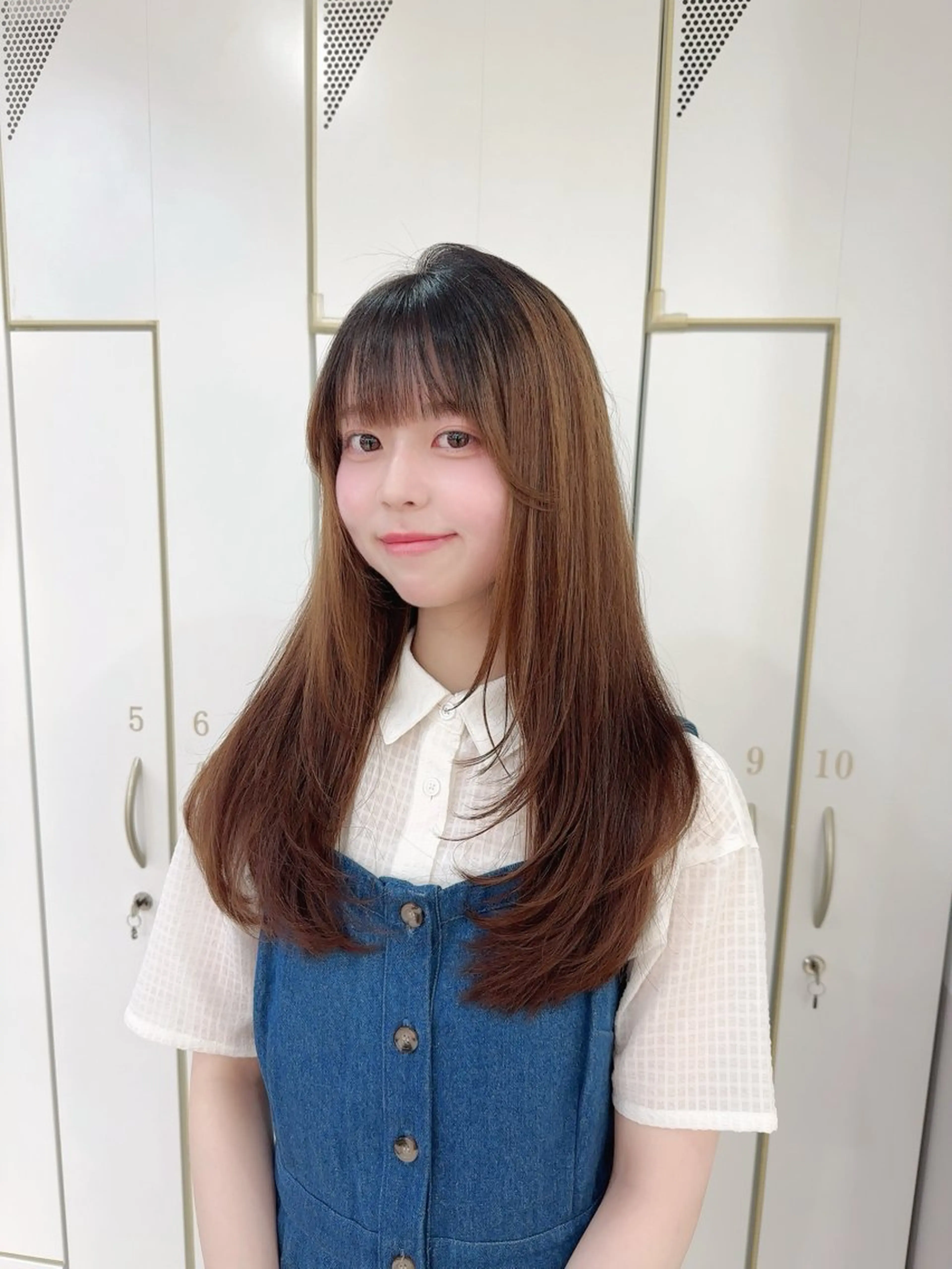 ロング ロングレイヤー レイヤーカット ロング あいこ/ハンサム ショート/日本橋🌷のヘアスタイル