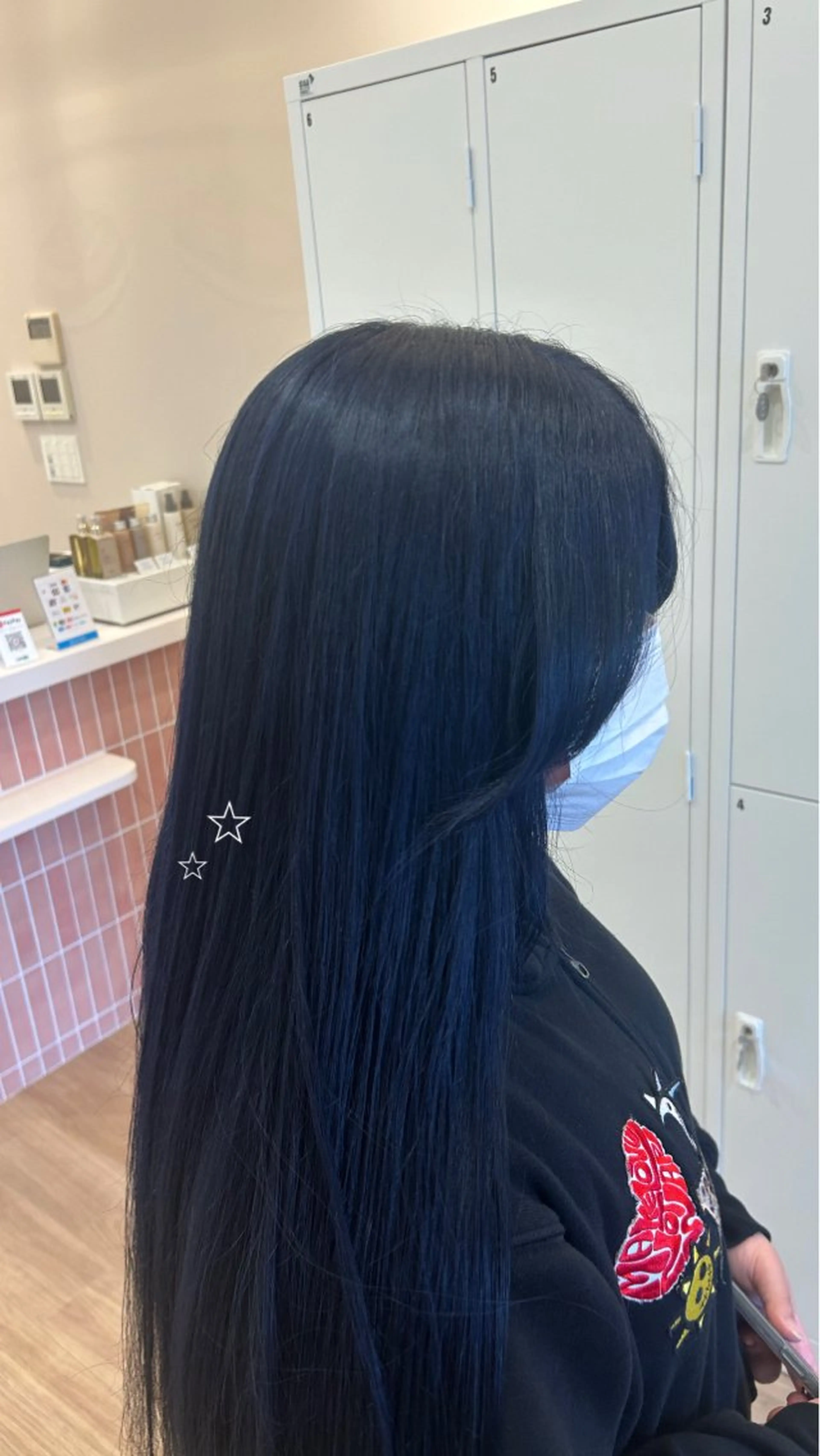 1ブリーチ＋オンカラー＋ブローの写真