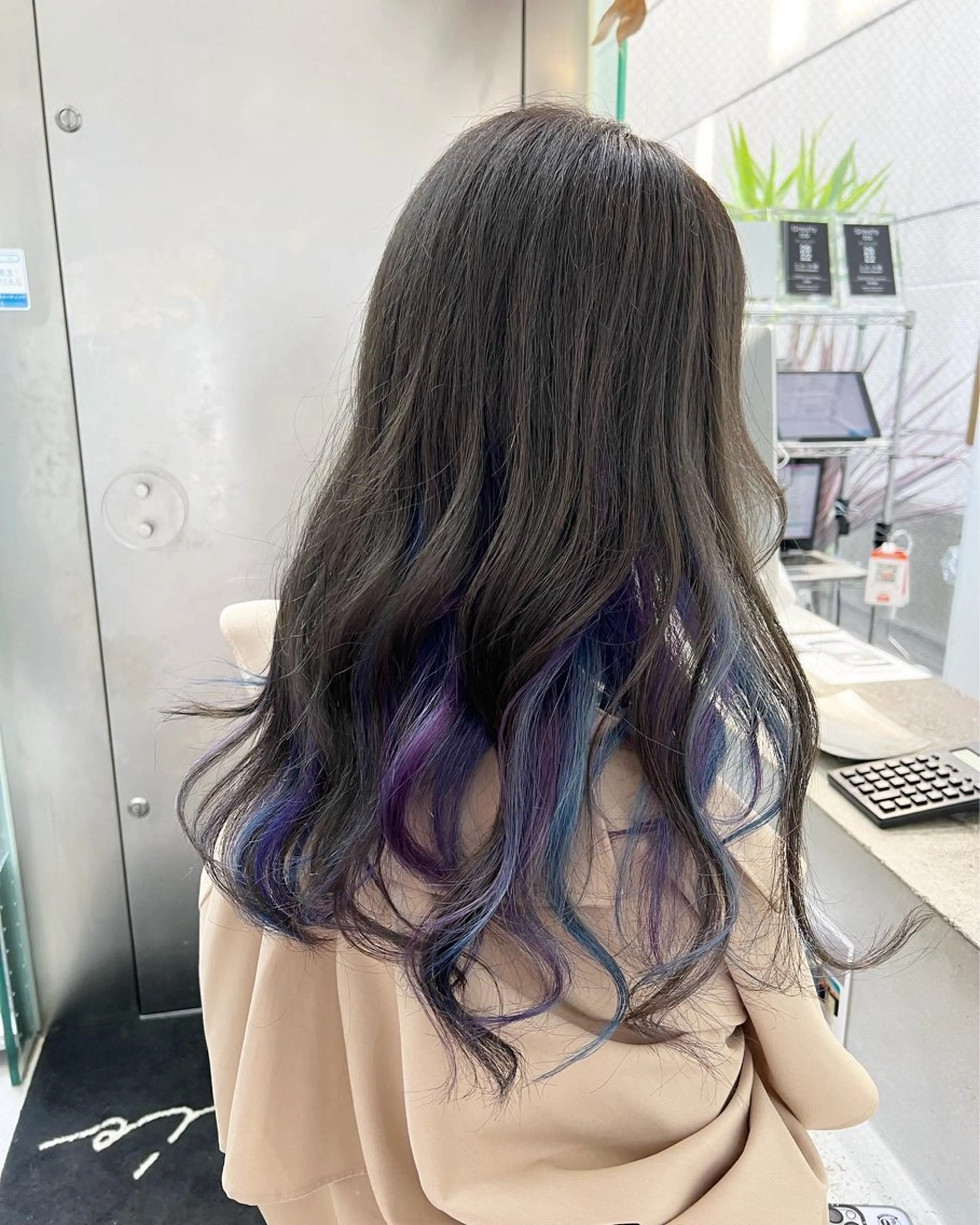 ロング カラー ブリーチ ヘアカラー トリートメント インナーカラー/天神 ブリーチ/吉田のヘアスタイル